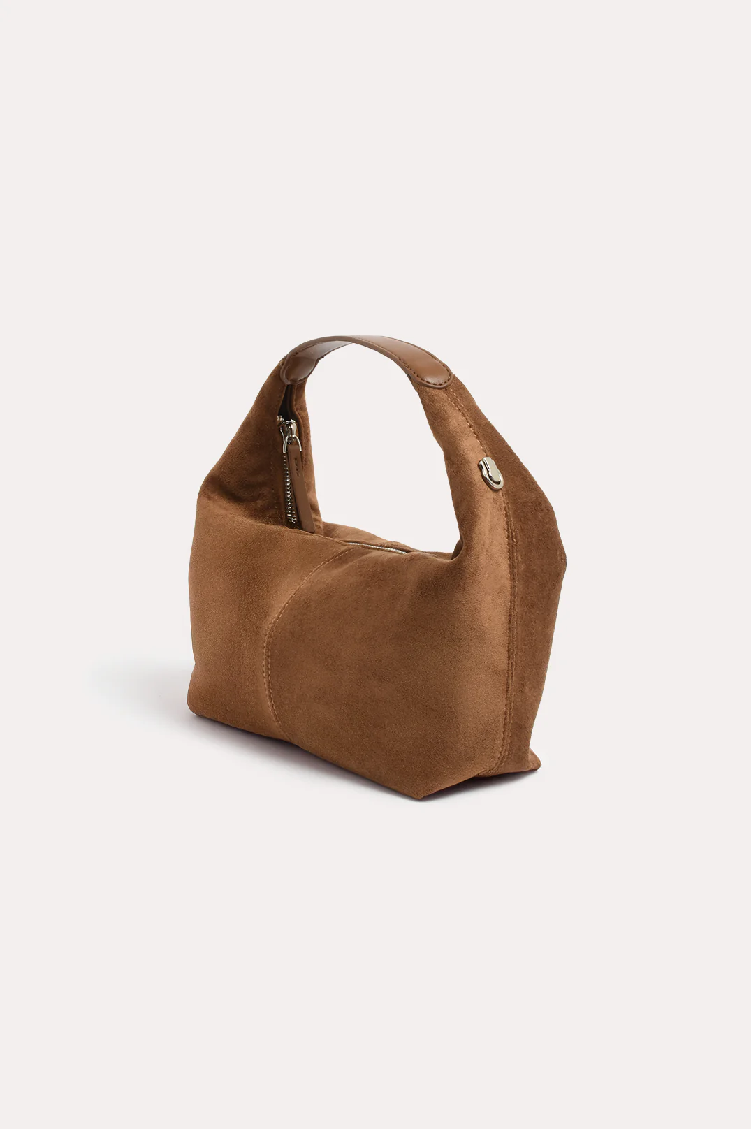 Luca Mini Faux Suede Bag (Tan) - Image 3