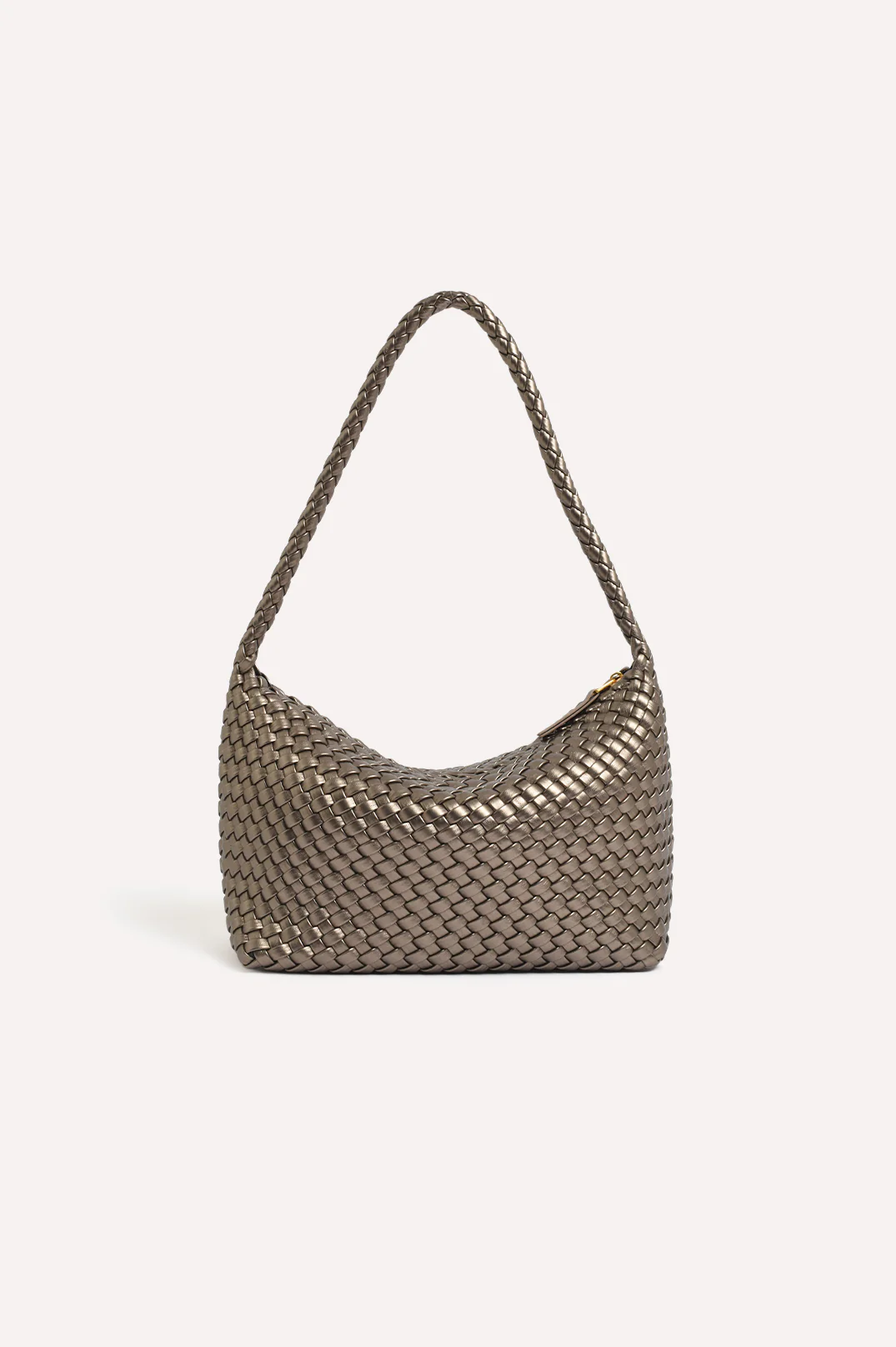Mackenzie Structured Plait Bag (Pewter)