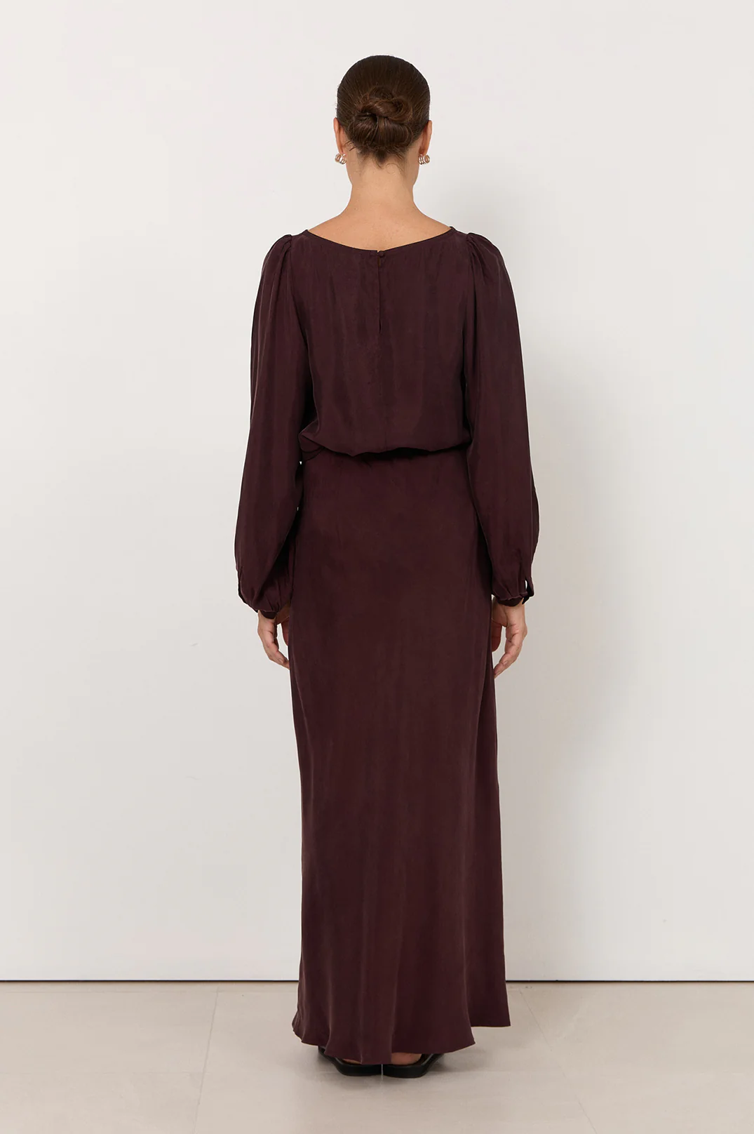 Mae Cupro Skirt (Plum) - Image 5