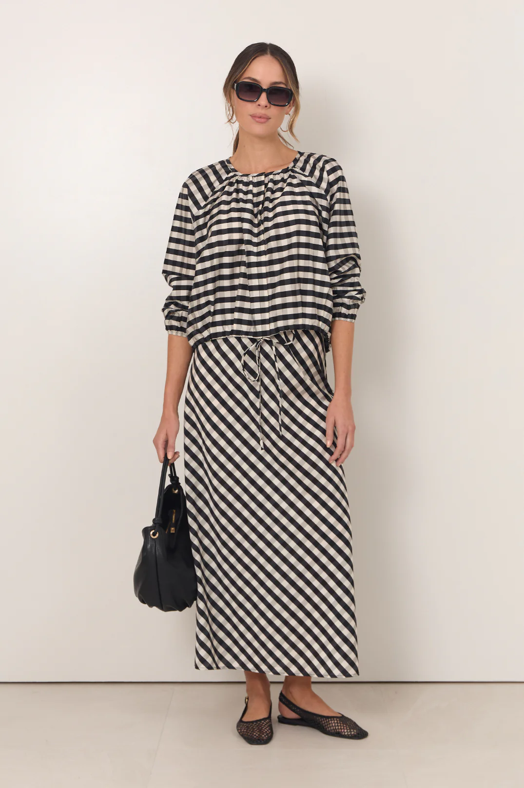 Mae Gingham Maxi Skirt (Print) - Image 2