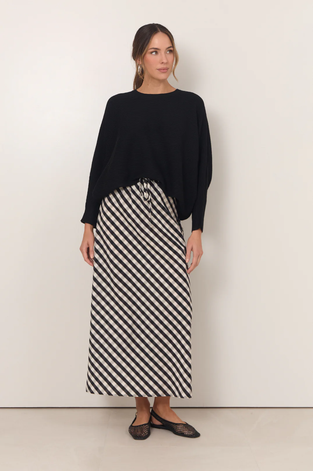 Mae Gingham Maxi Skirt (Print) - Image 3