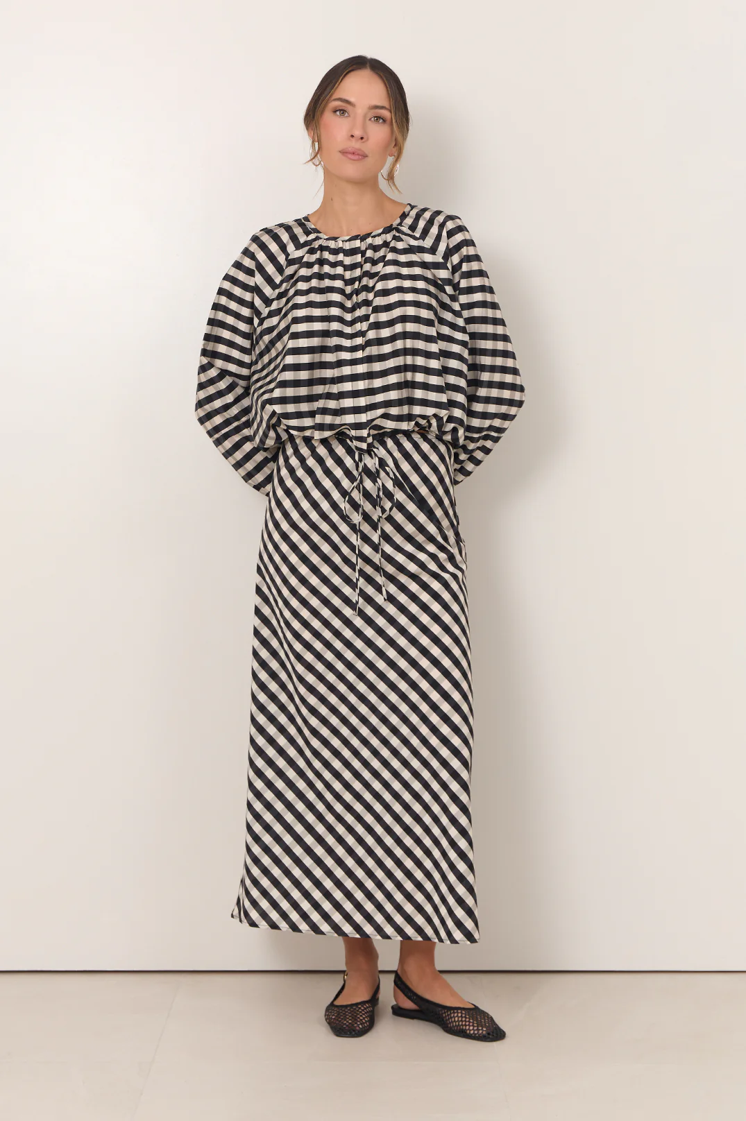 Mae Gingham Maxi Skirt (Print) - Image 4