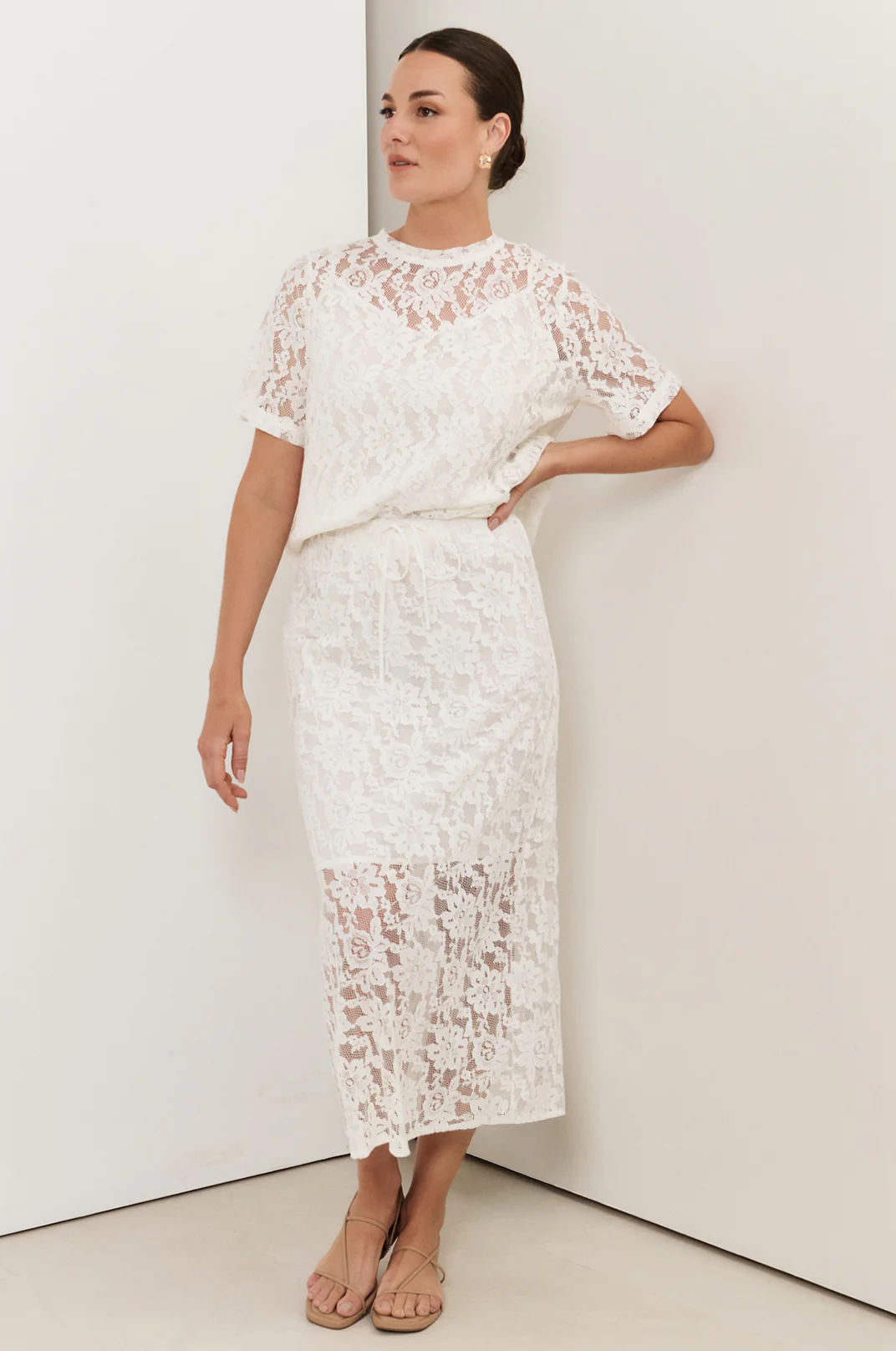 Mae Lace Skirt (White) - Image 4