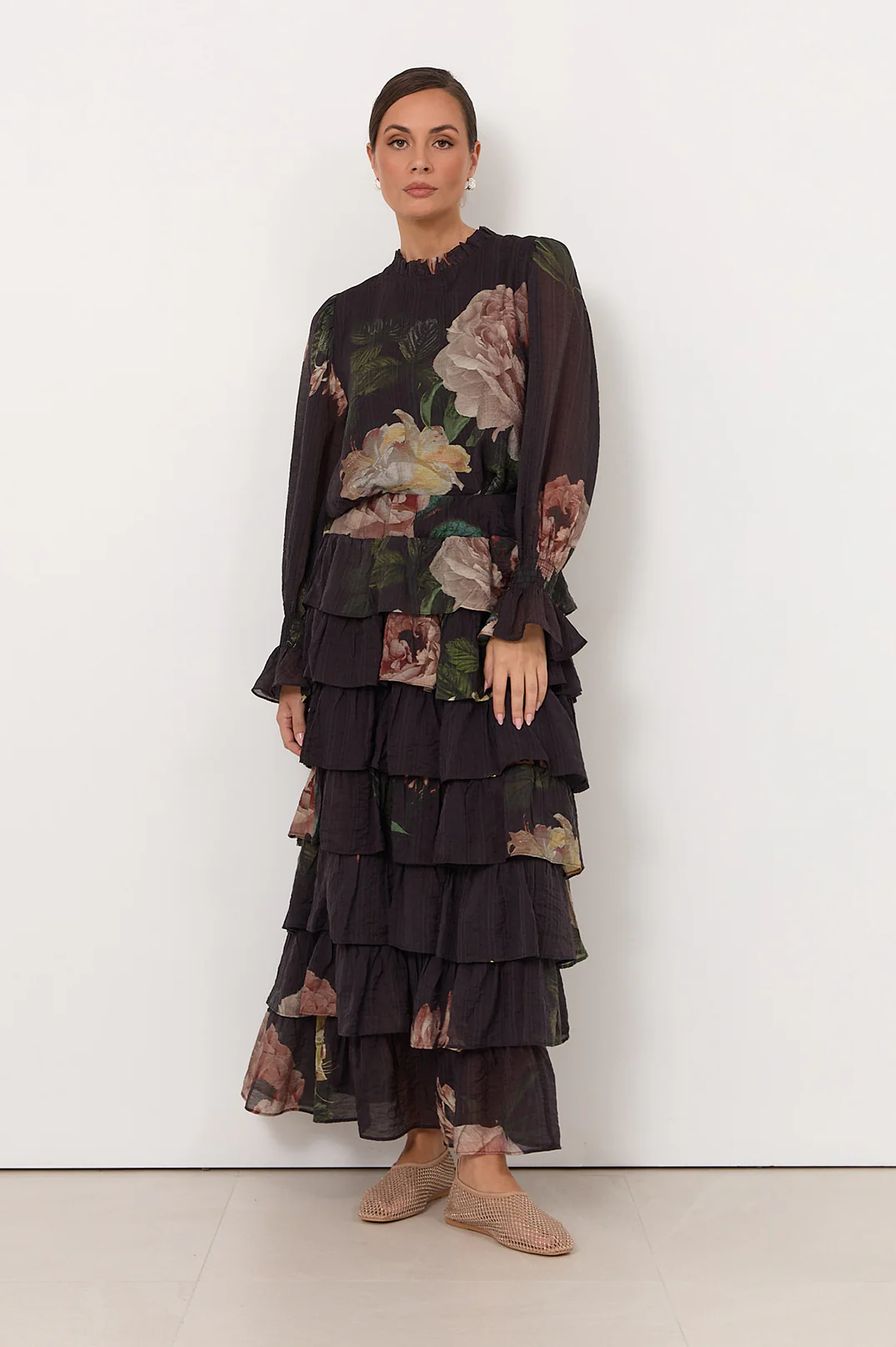 Maisy Chandon Print Ruffle Skirt (Print) - Image 4