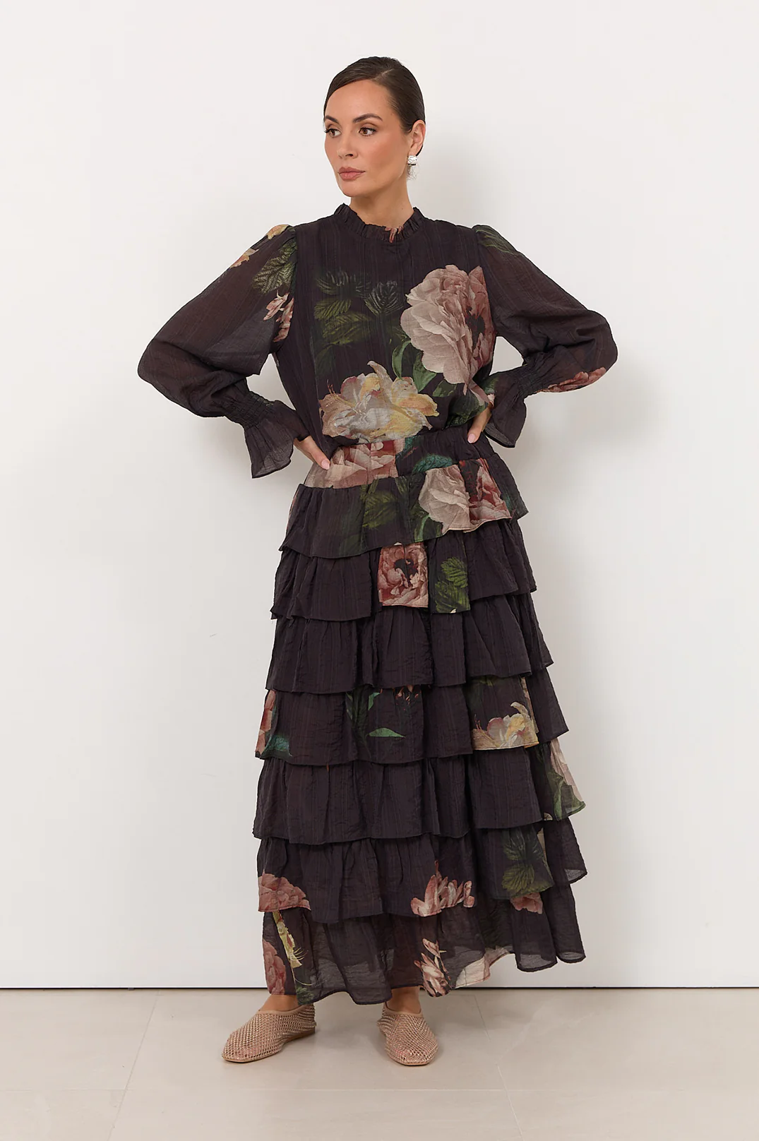 Maisy Chandon Print Ruffle Skirt (Print) - Image 5