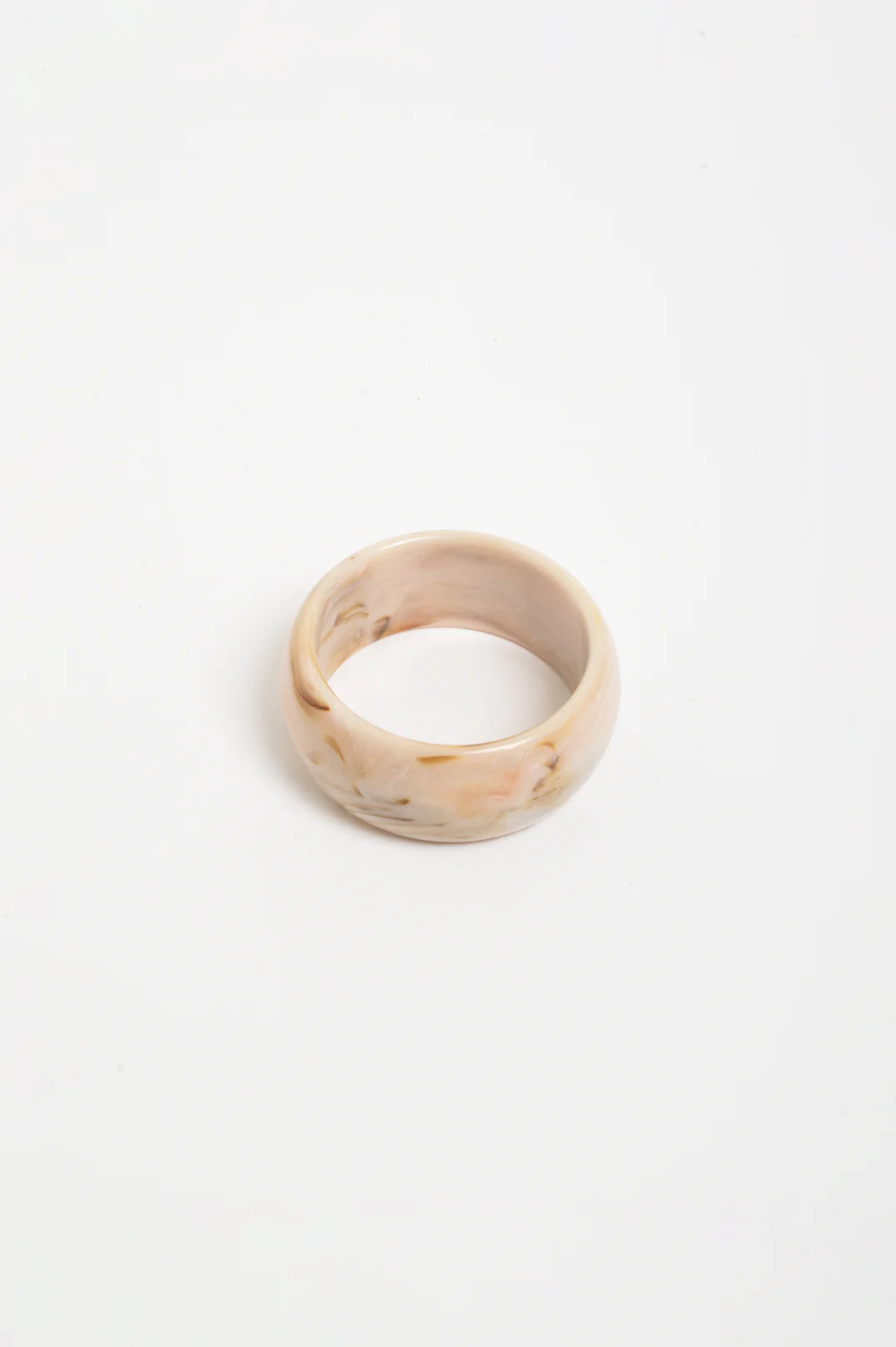 Marble Resin Wide Bangle (Stone/Camel) - Image 3