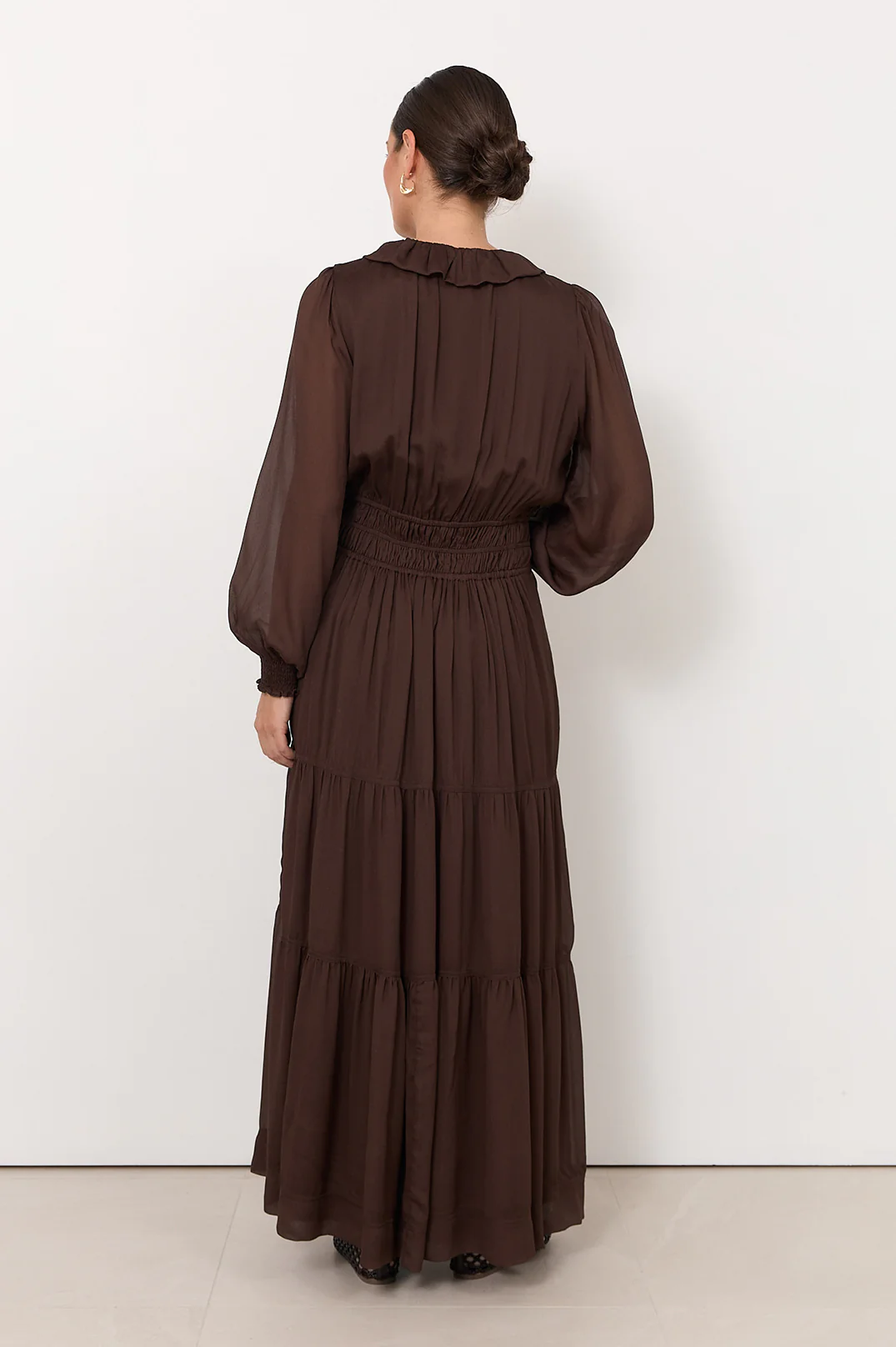 Marcela Maxi Dress (Chocolate) - Image 4
