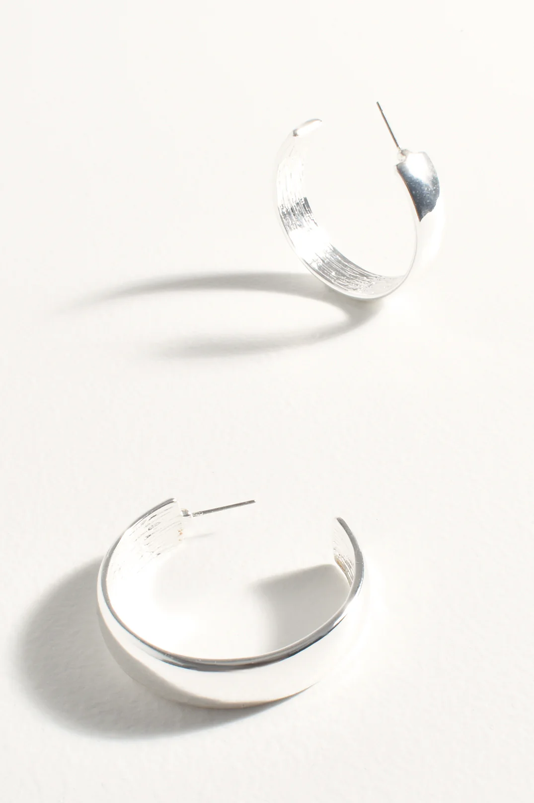 Maxi Metal Everyday Hoops (Silver) - Image 2