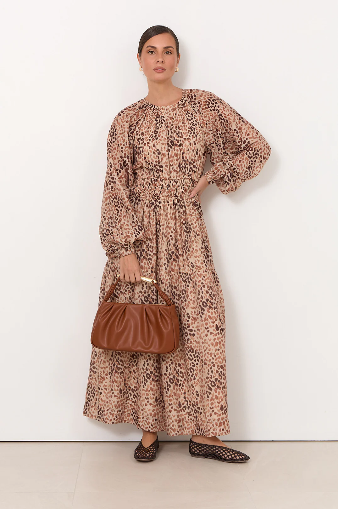 Melissa Maxi Dress (Leopard) - Image 3
