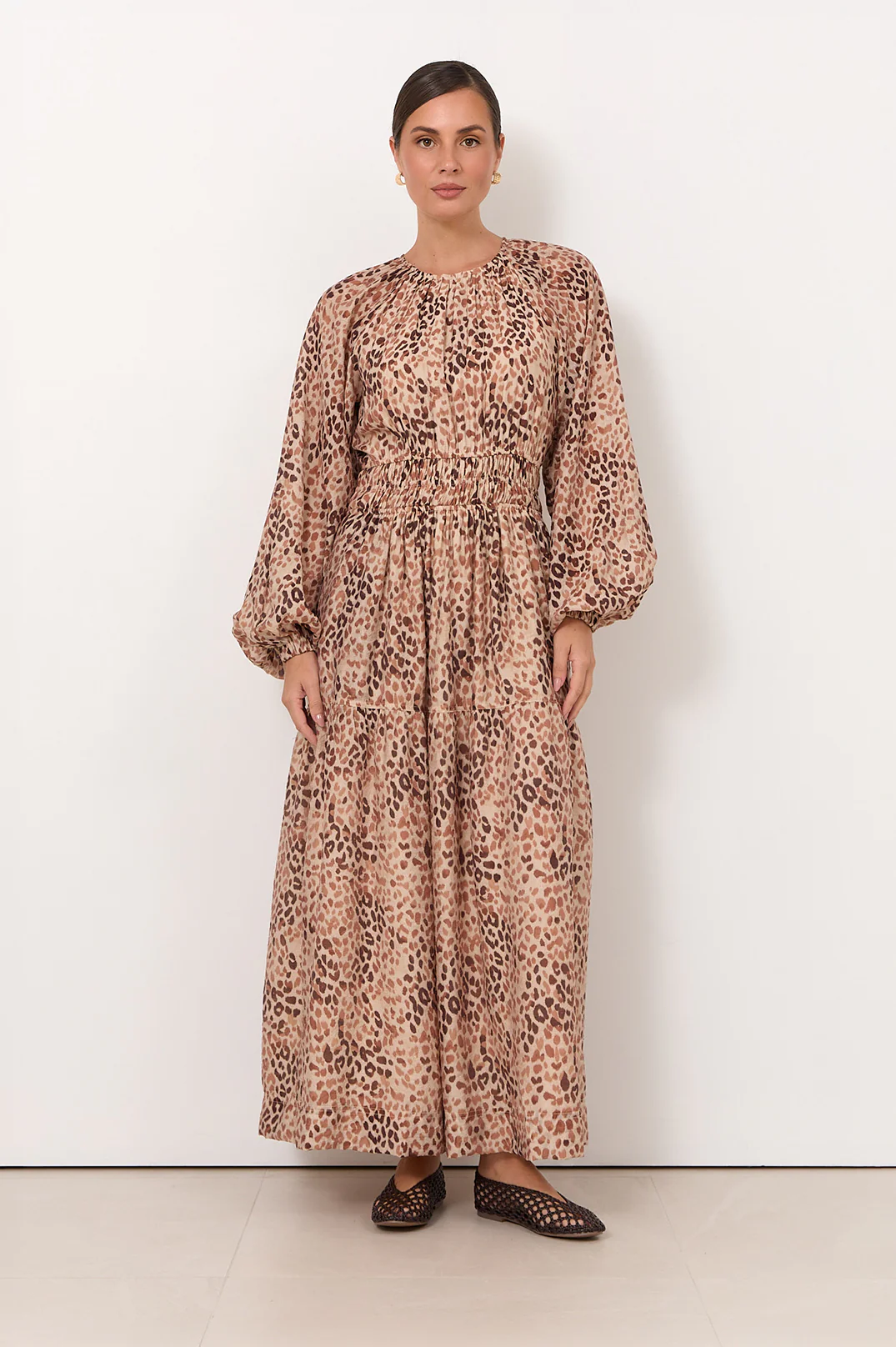 Melissa Maxi Dress (Leopard) - Image 4