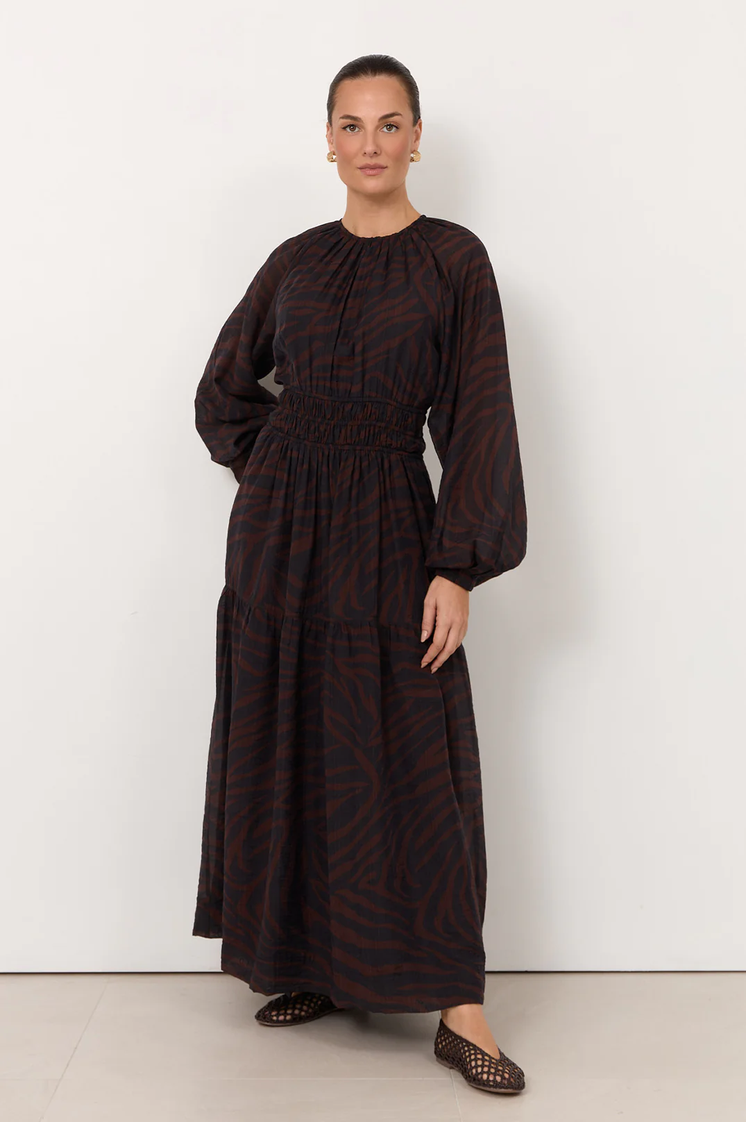 Melissa Zebra Print Maxi Dress (Zebra) - Image 4