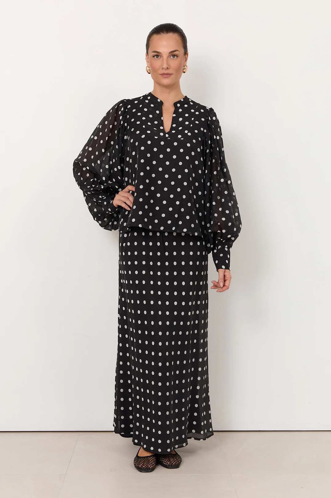 Miranda Long Sleeve Top (Spot) - Image 3