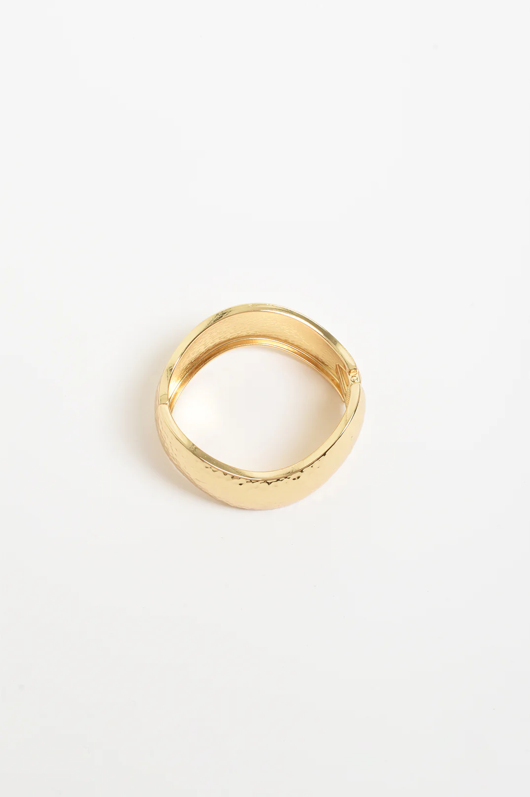 Molten Metal Curved Event Bangle (Gold) - Image 3
