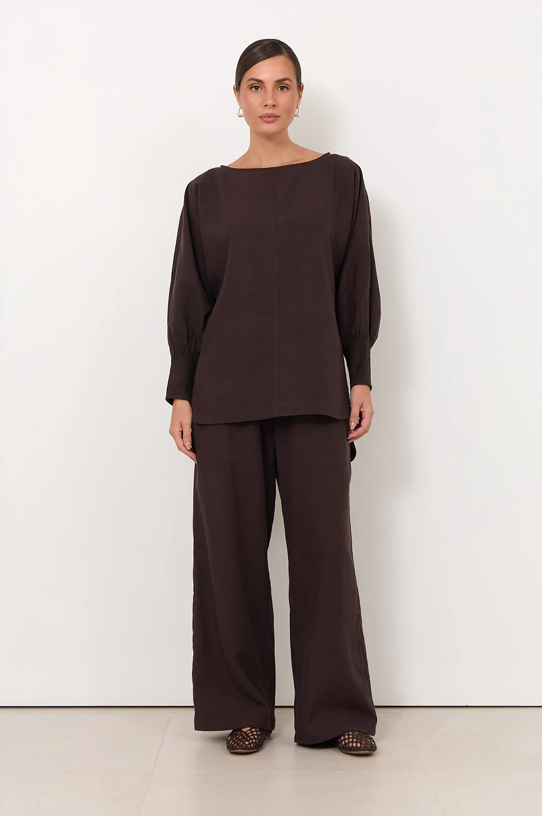 Olas Batwing Top (Chocolate) - Image 3