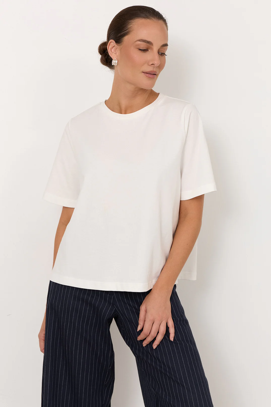 Orion Cotton Tee (White) - Image 4