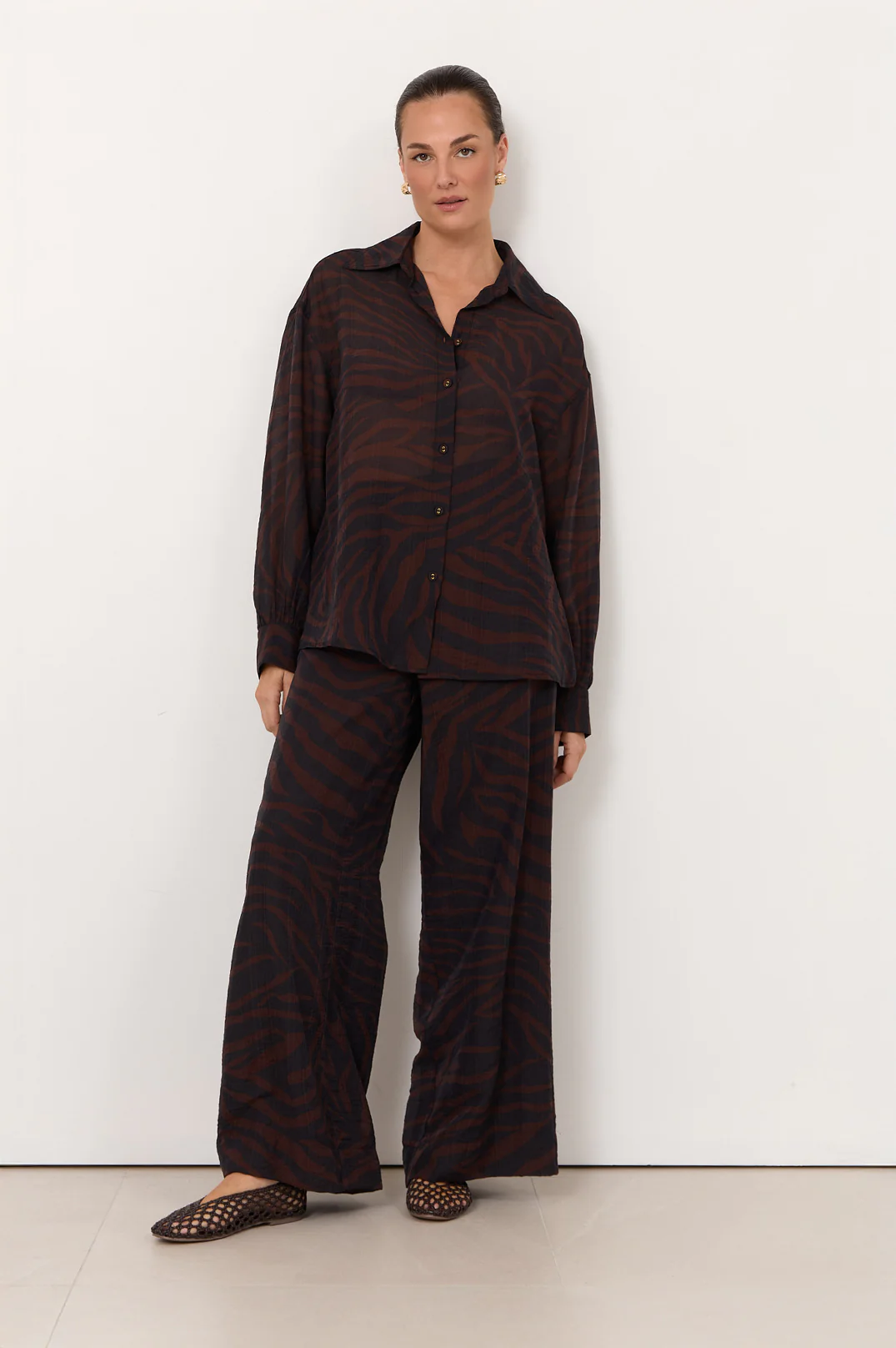 Orla Zebra Print Shirt (Zebra) - Image 2
