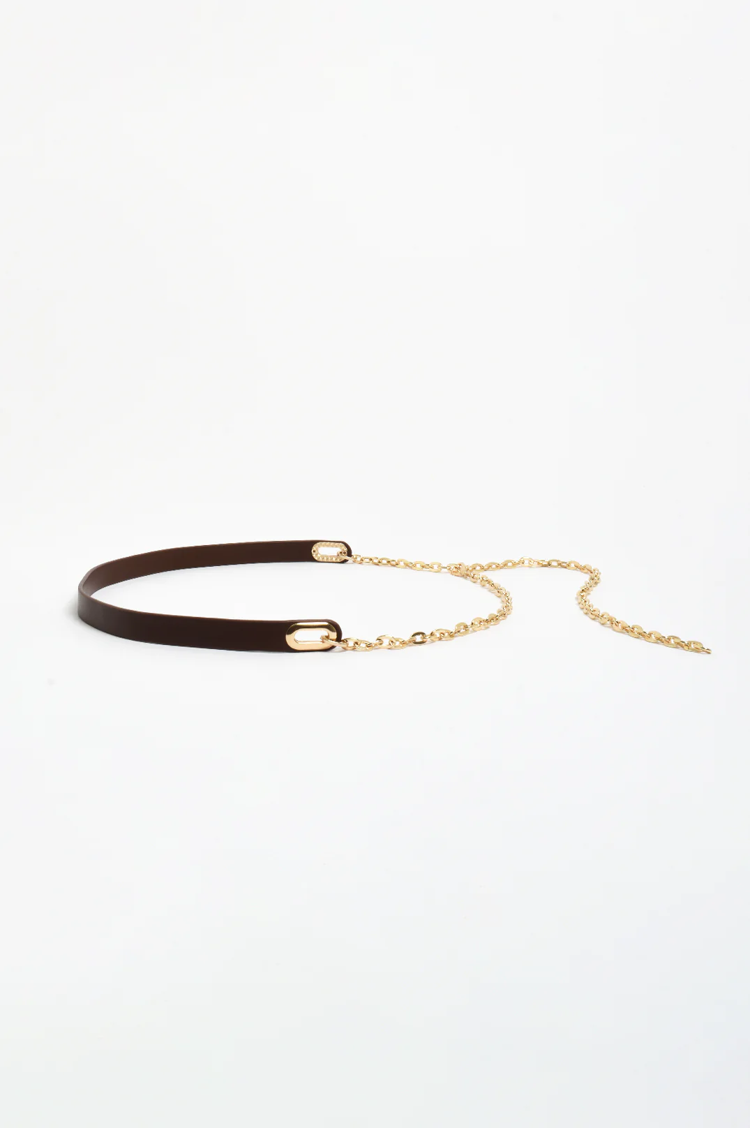 Panel and Chain Adjustable Belt (Chocolate)