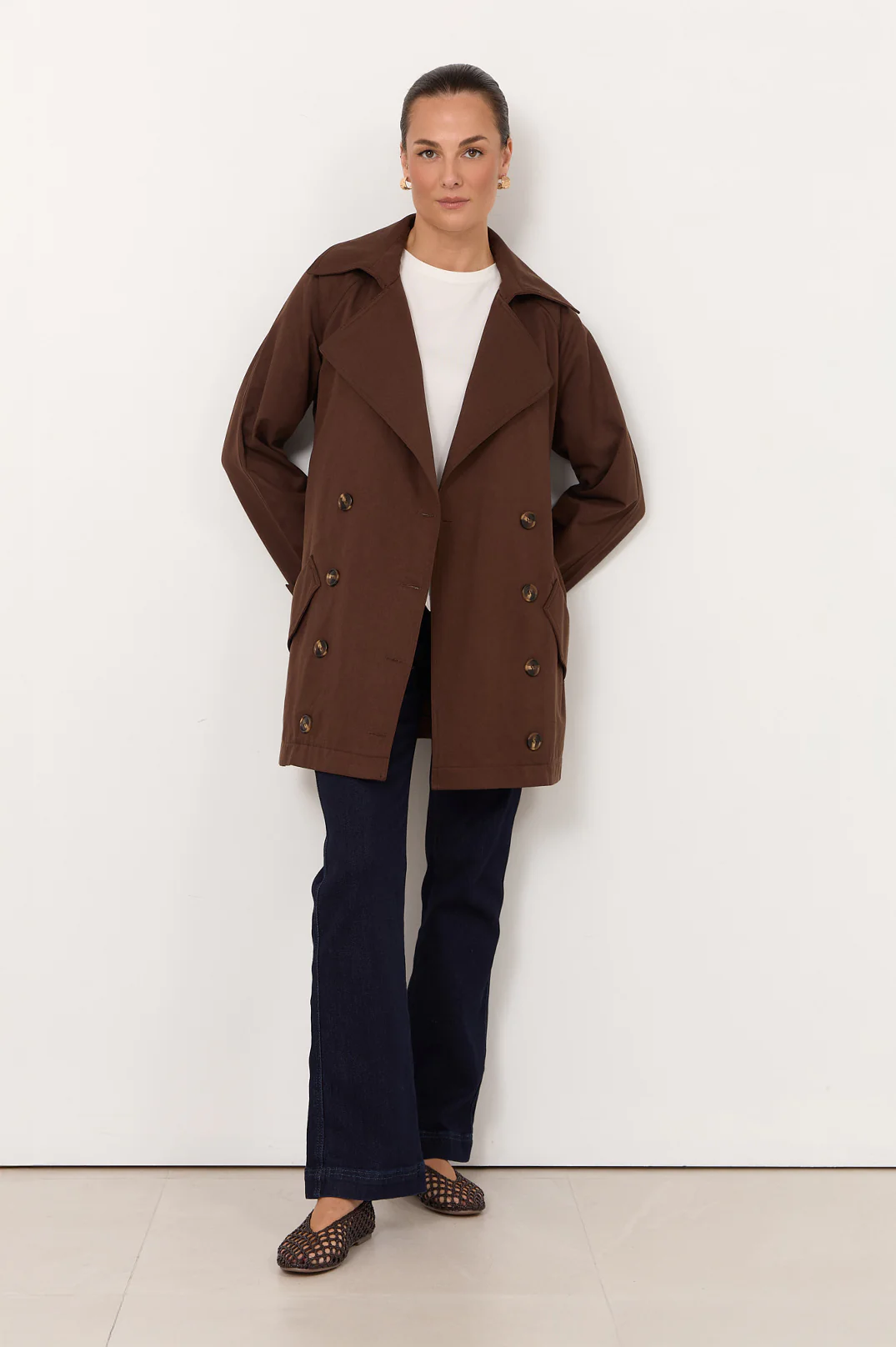Paris Short Trench (Chocolate) - Image 4