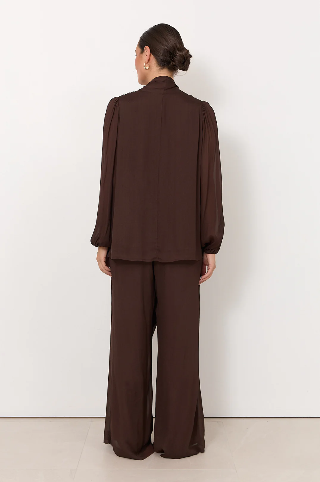 Penelope Long Sleeve Top (Chocolate) - Image 5