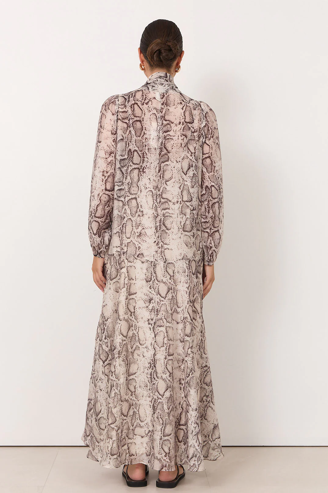 Penelope Snake Print Maxi Dress (Print) - Image 5