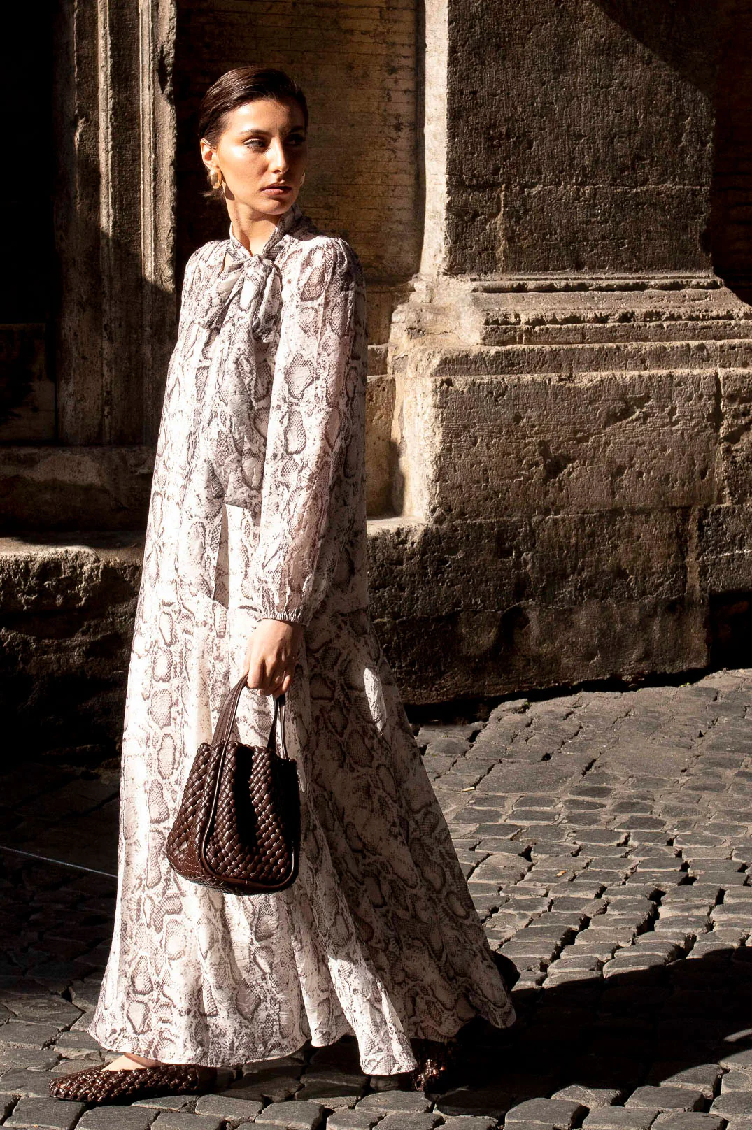 Penelope Snake Print Maxi Dress (Print) - Image 6