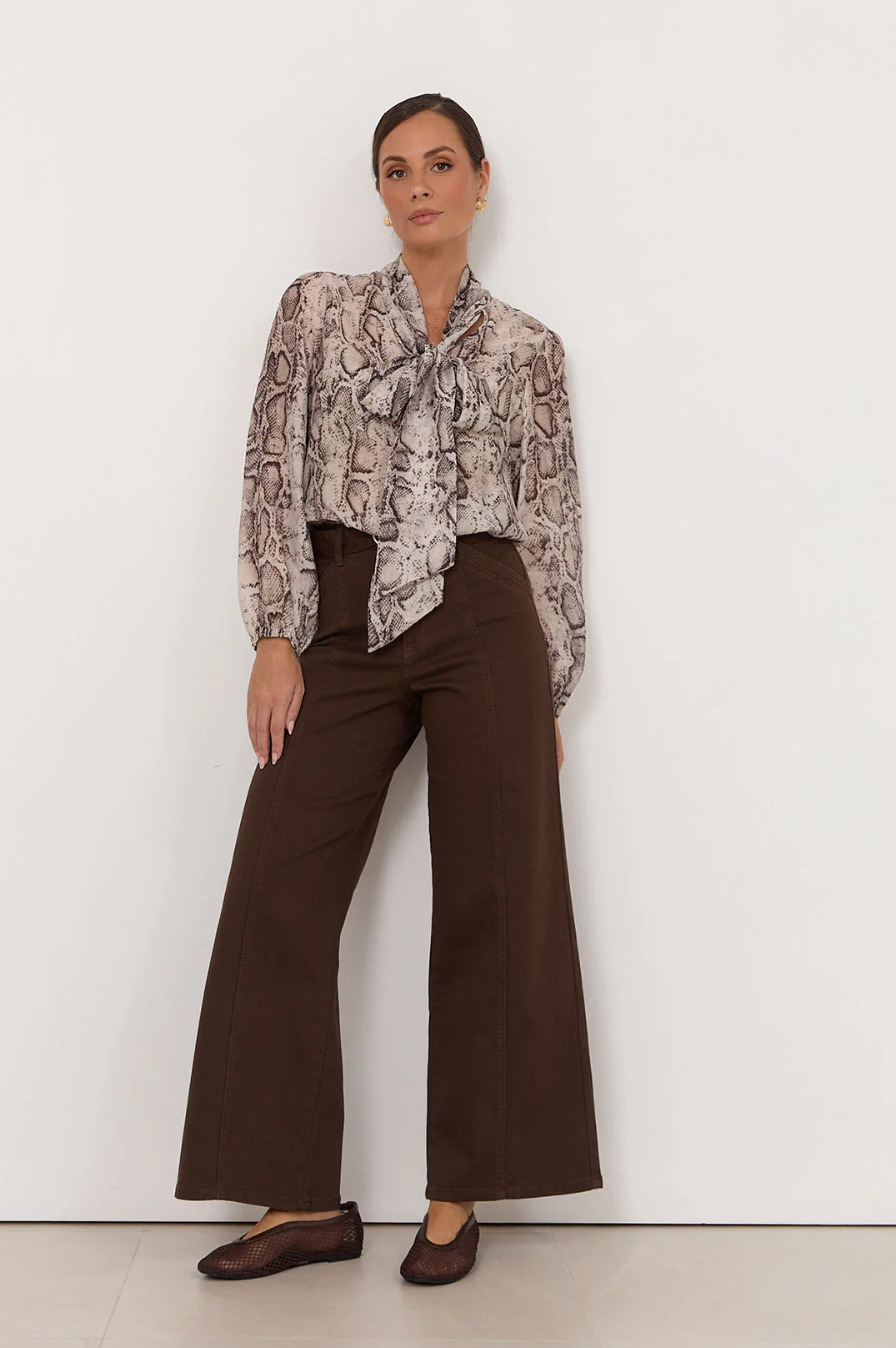 Penelope Snake Print Top (Print) - Image 3