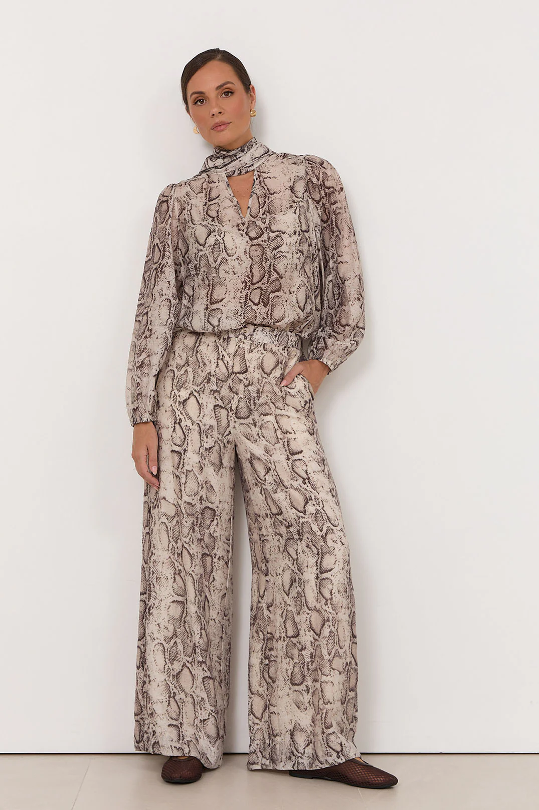Penelope Snake Print Top (Print) - Image 4