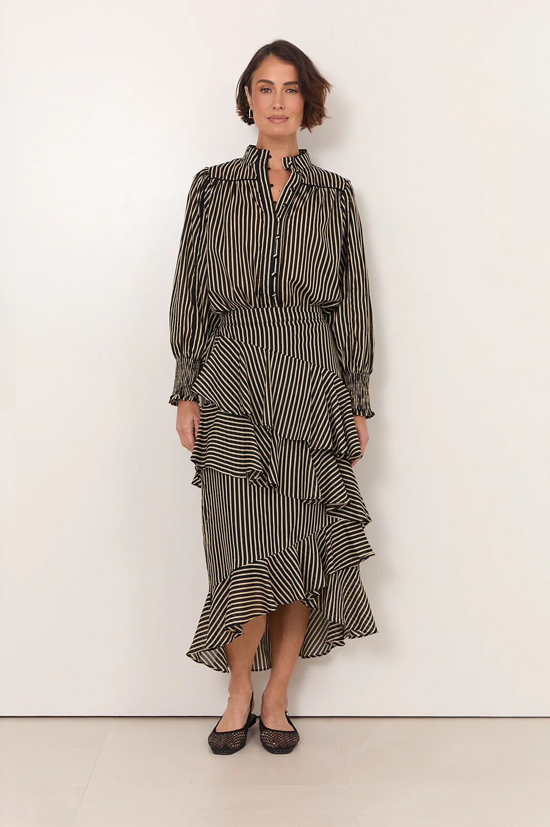 Peta Frilled Stripe Skirt (Stripe) - Image 6