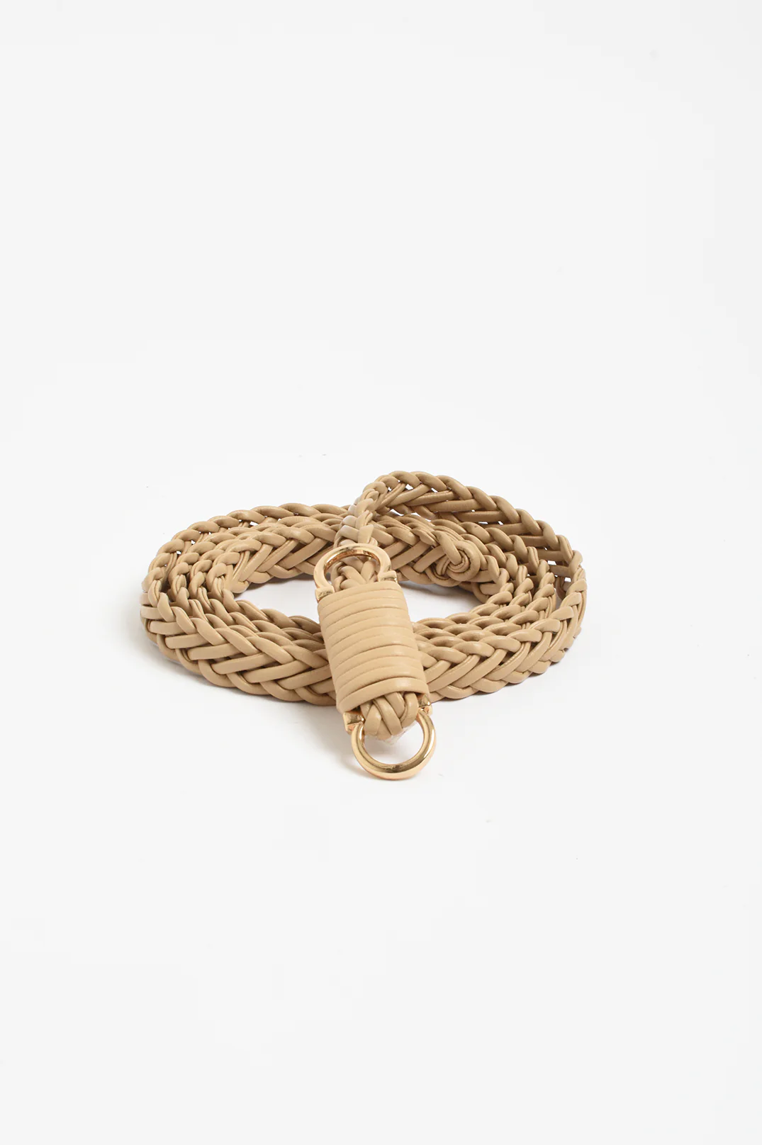 Plaited Thin Waist Belt (Camel) - Image 3