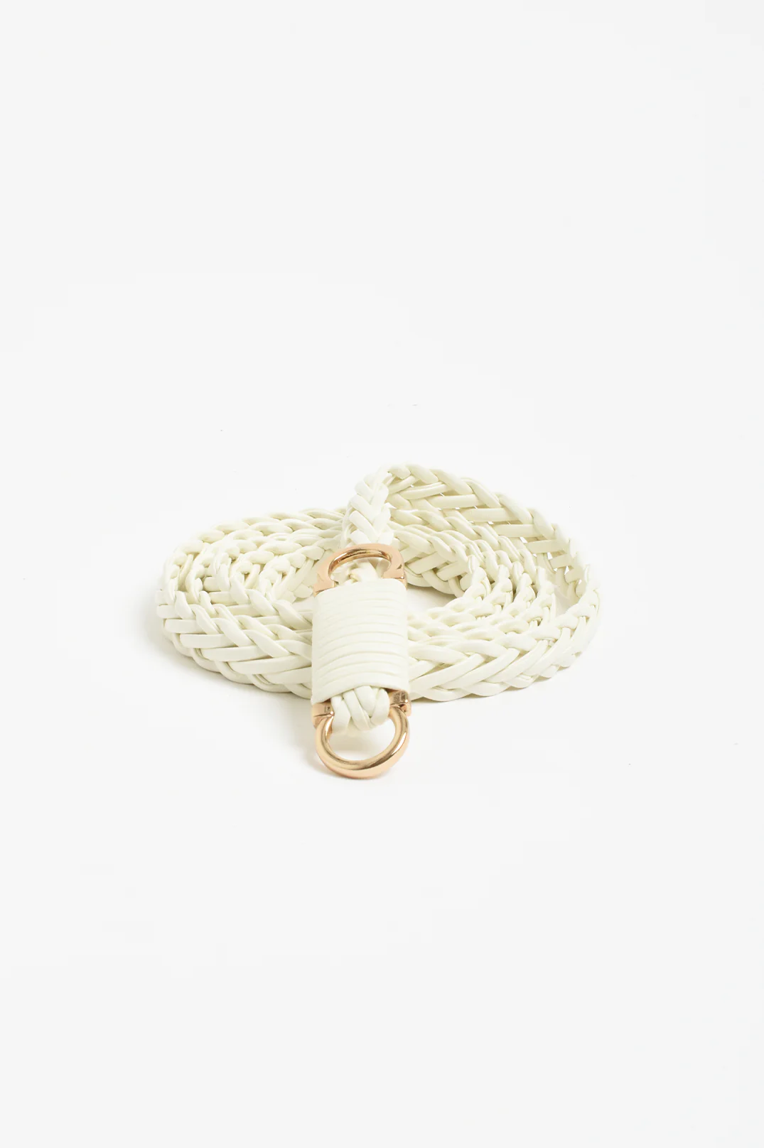 Plaited Thin Waist Belt (White) - Image 3