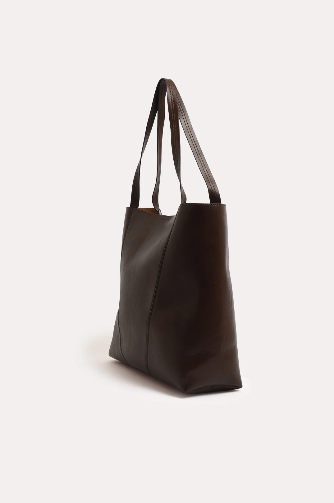Quinn Simple Panelled Tote (Chocolate) - Image 3