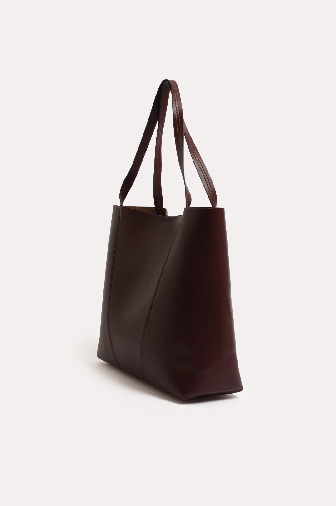 Quinn Simple Panelled Tote (Wine) - Image 3