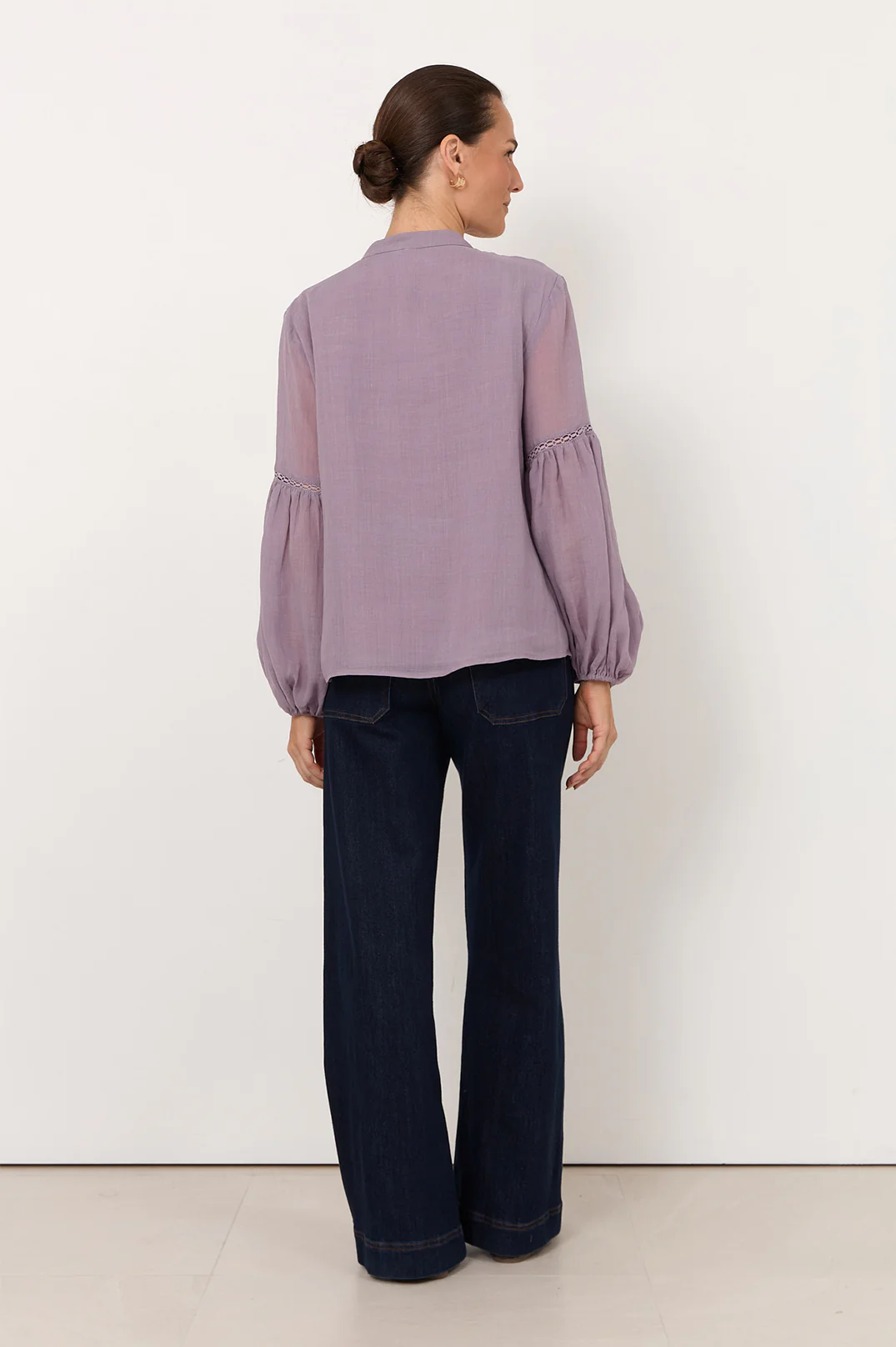Rana Trim Detail Top (Lilac) - Image 4