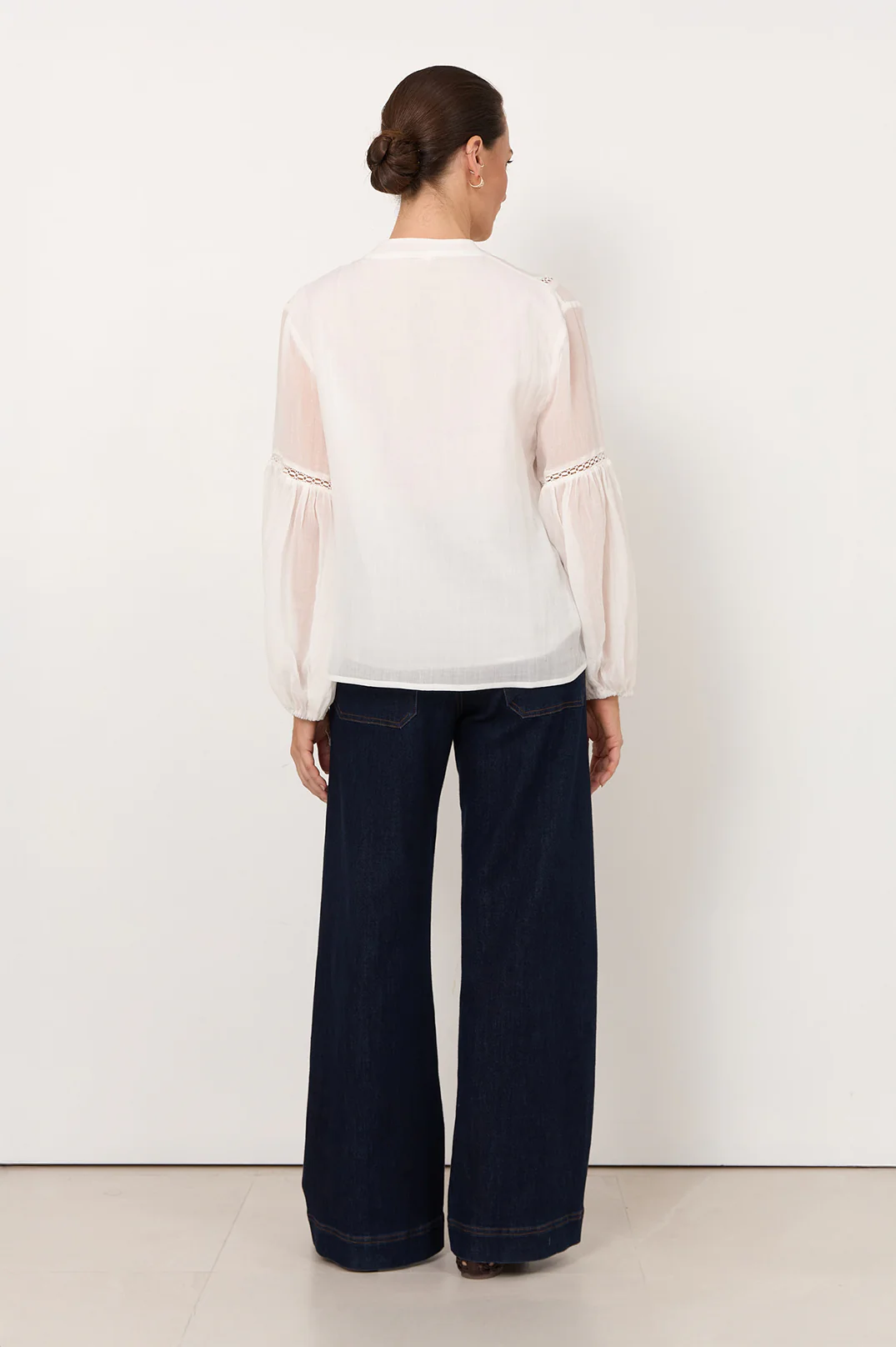 Rana Trim Detail Top (White) - Image 4