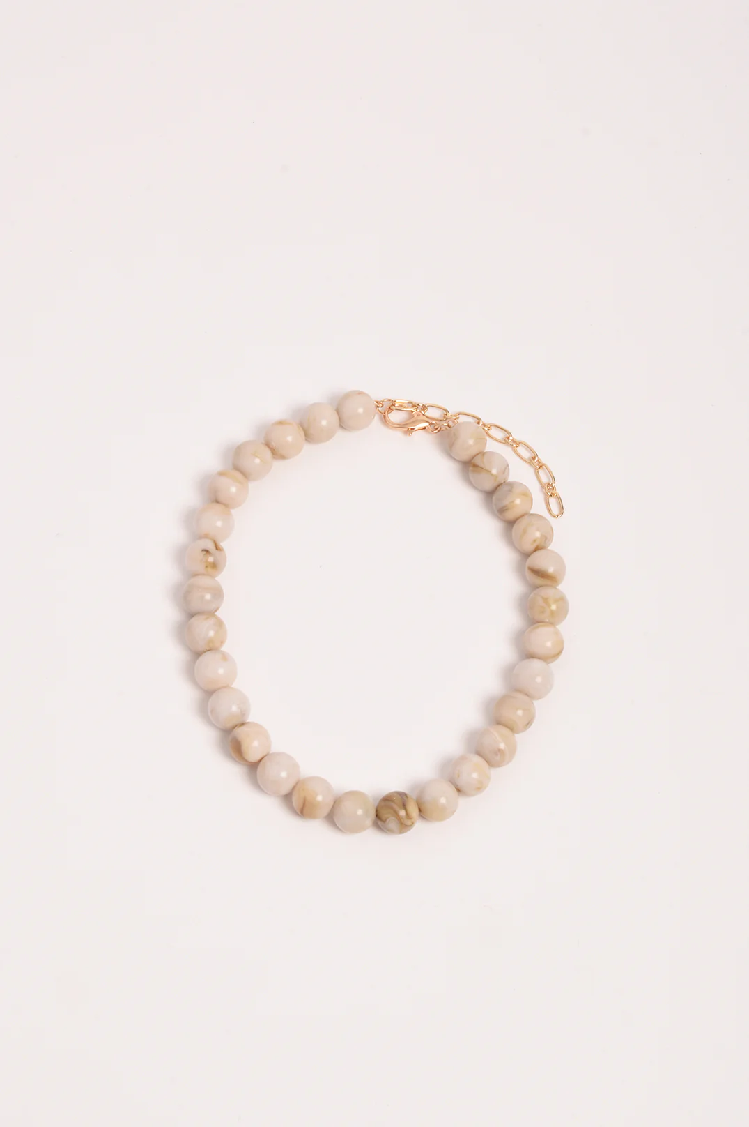 Resin Ball Mid Necklace (Cream) - Image 2