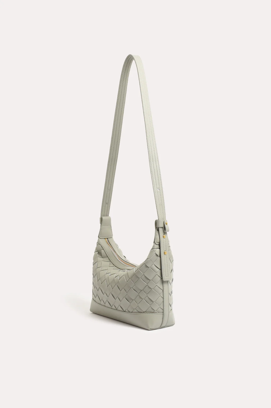 Rhodes Plait Handbag (Grey) - Image 5