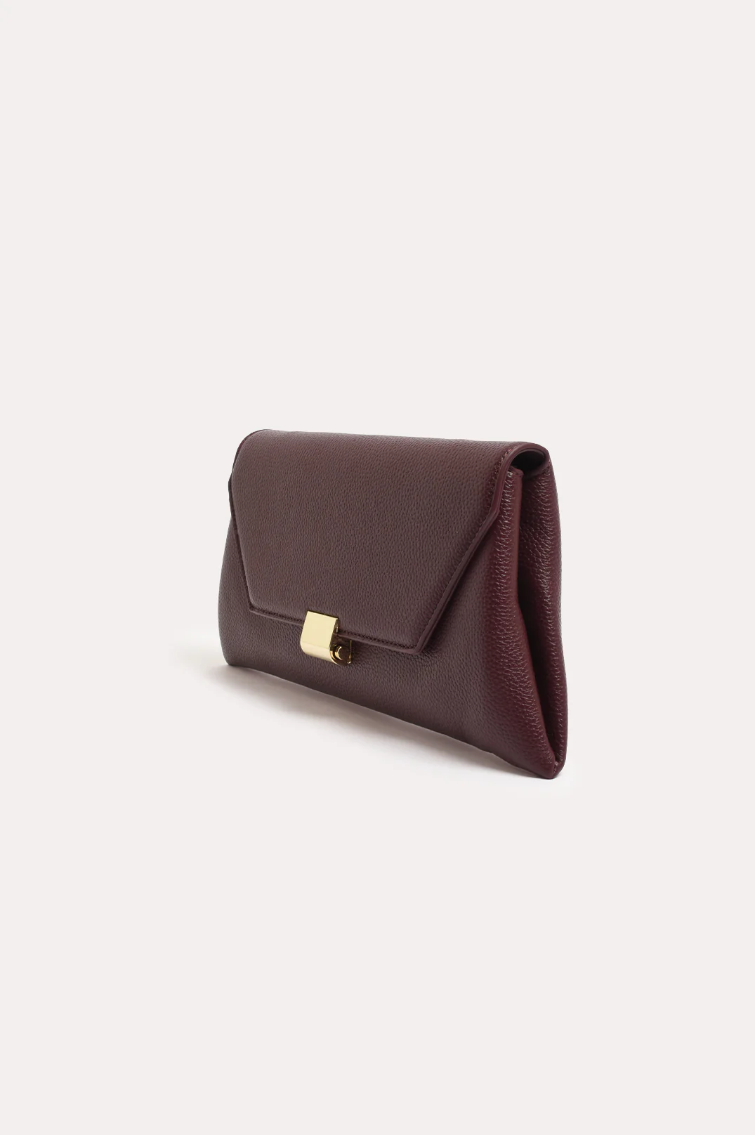 Rona Clasp Front Clutch (Wine) - Image 3