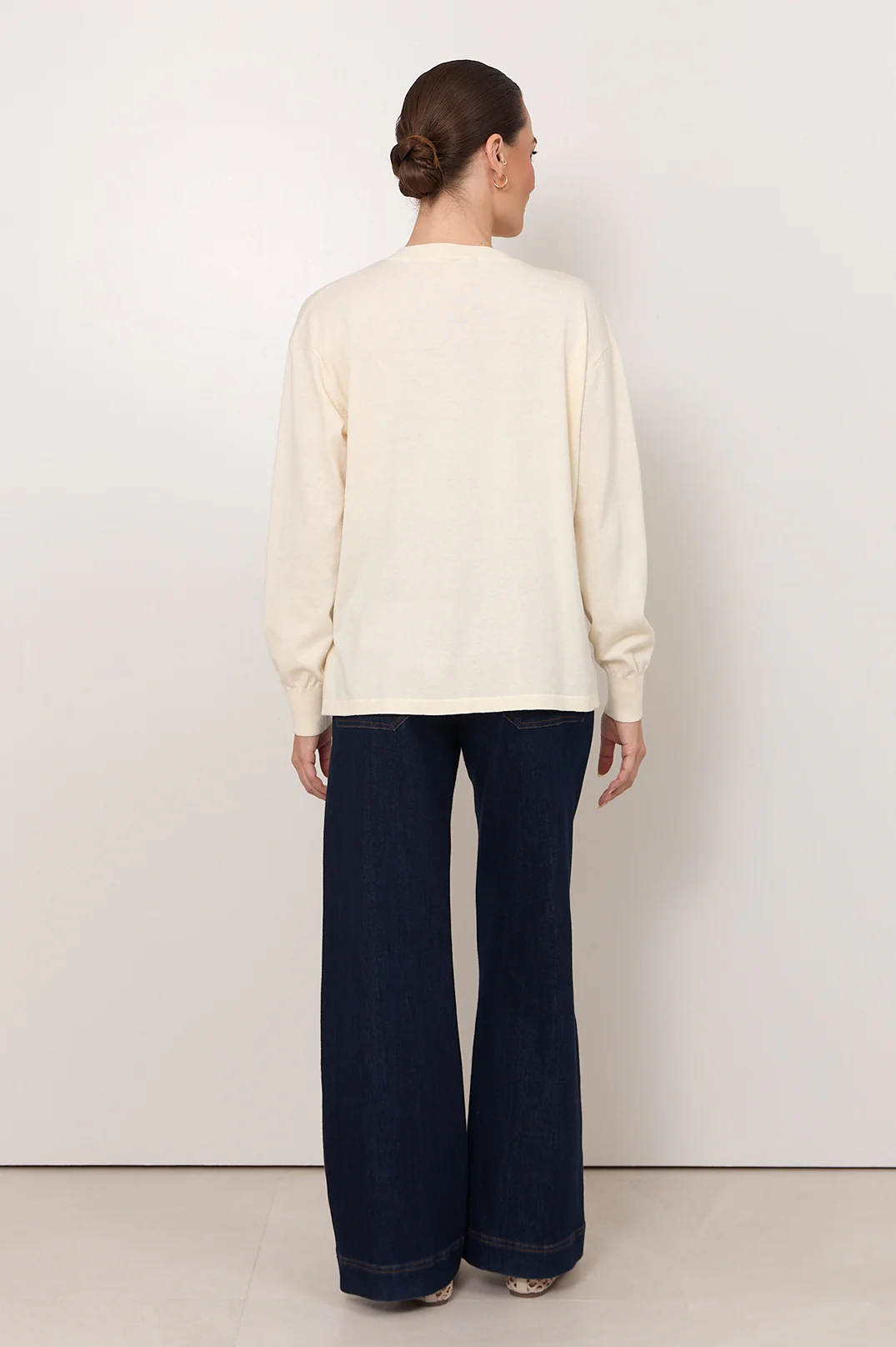 Rowan Cotton Cashmere Long Sleeve Knit (Cream) - Image 5