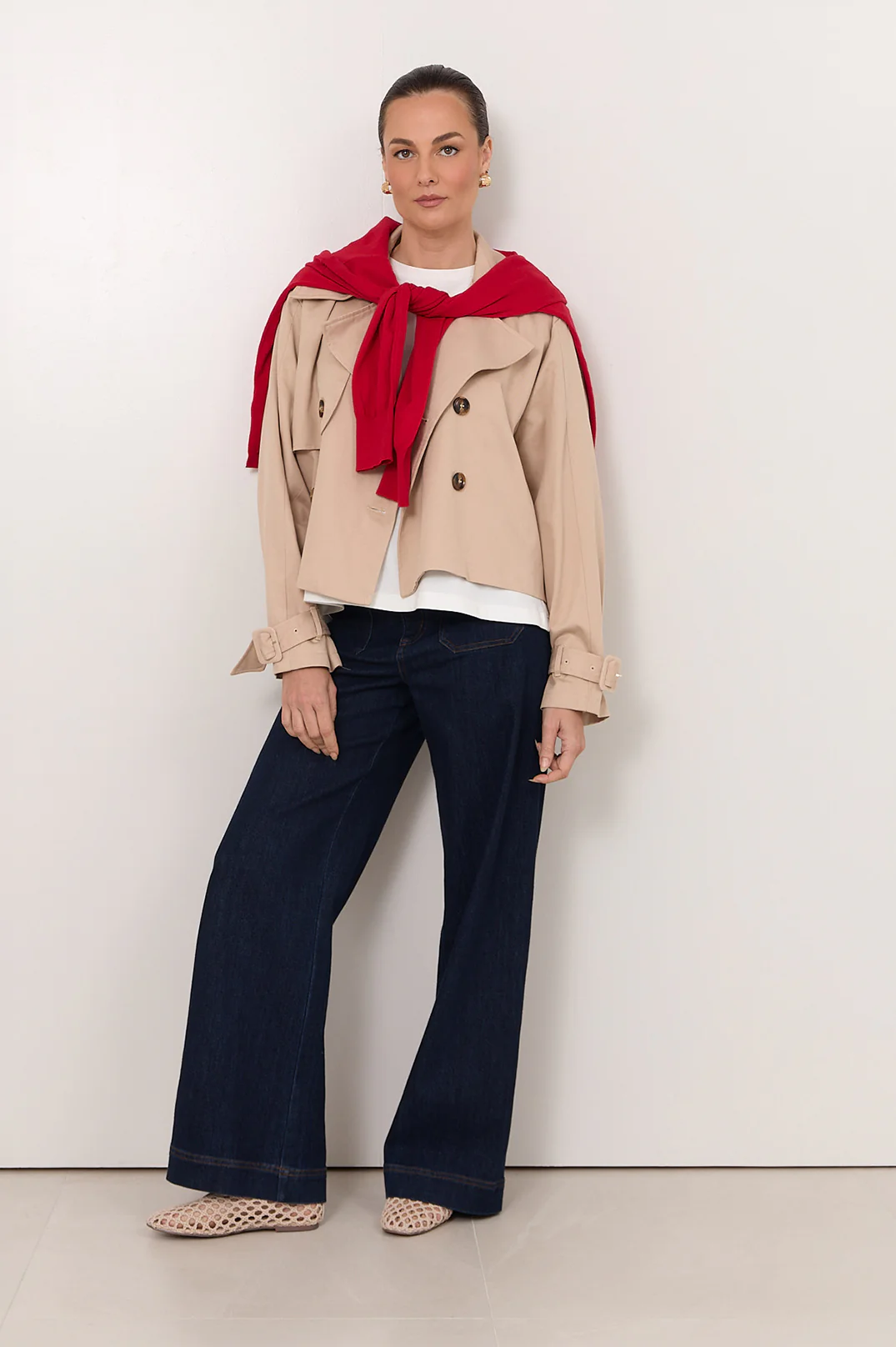 Rowan Cotton Cashmere Long Sleeve Knit (Red) - Image 4