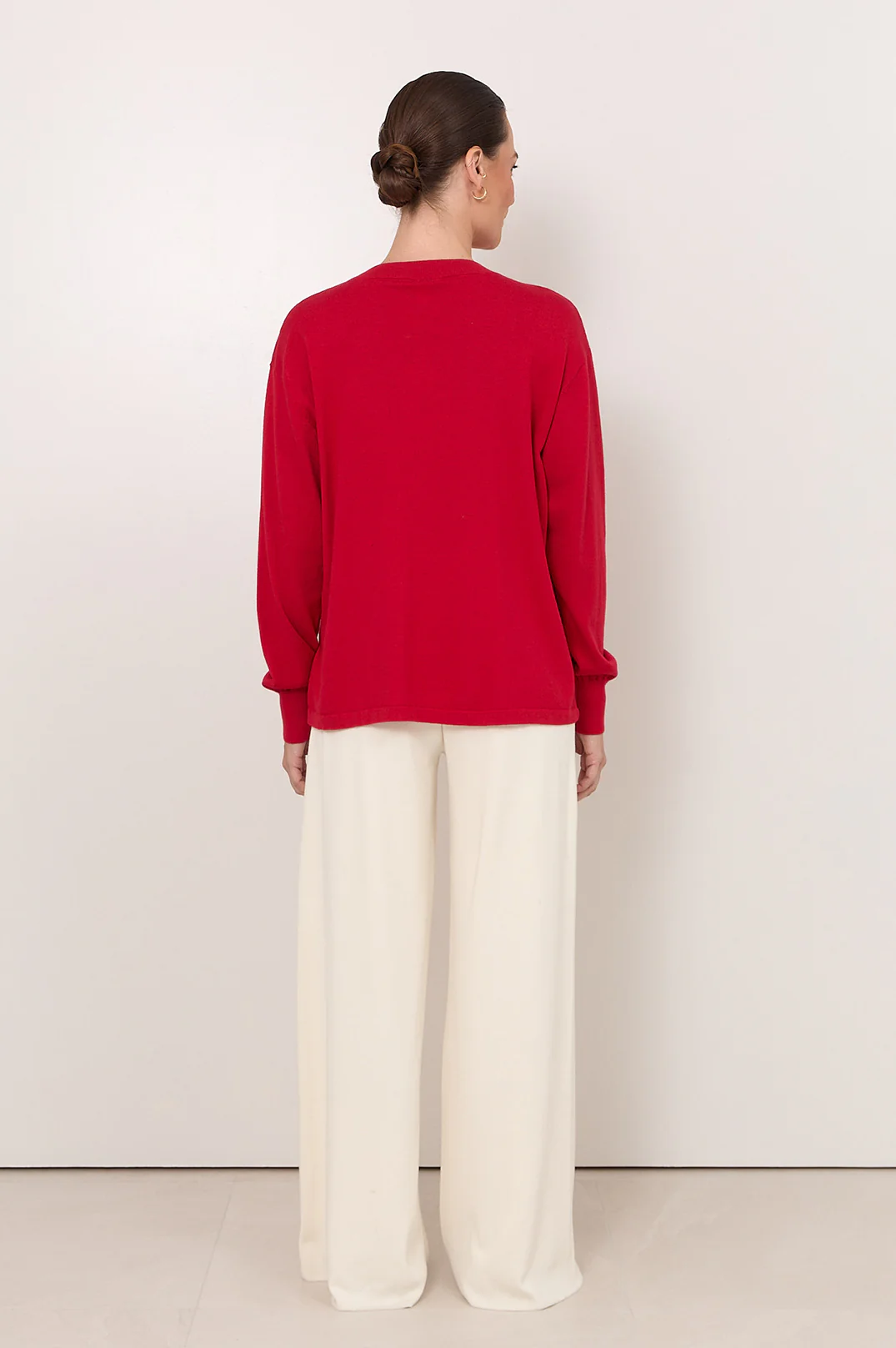 Rowan Cotton Cashmere Long Sleeve Knit (Red) - Image 6