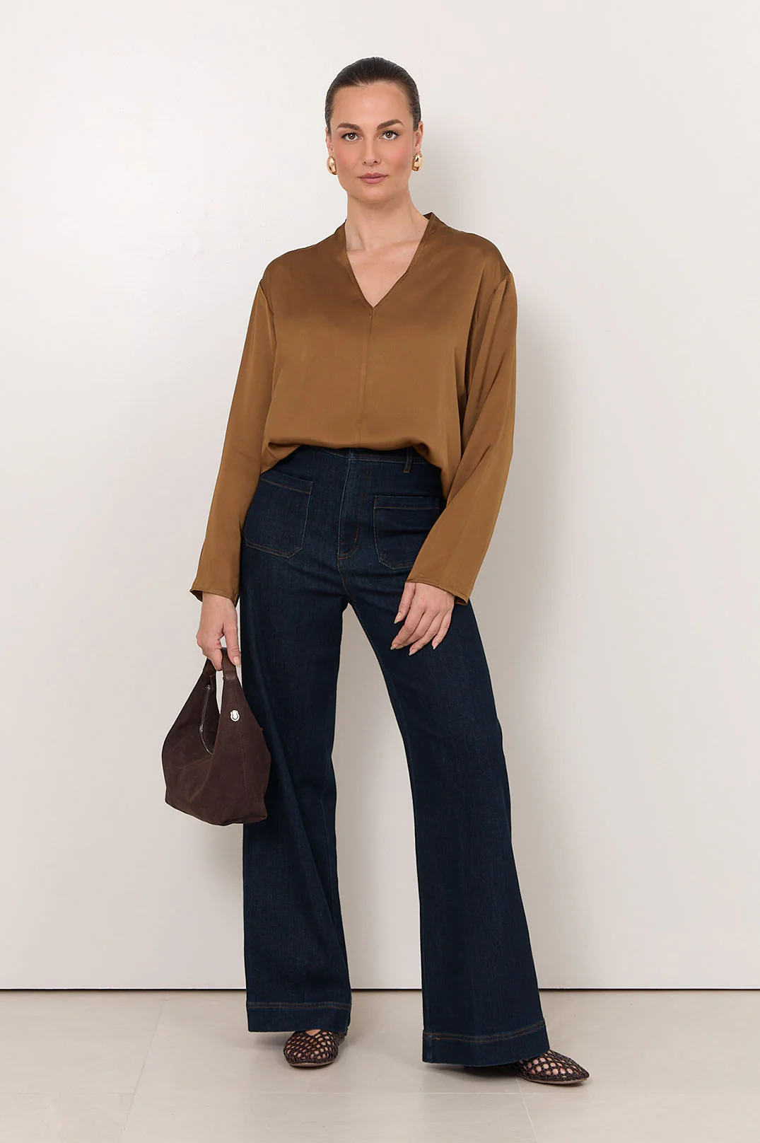 Sacha Long Sleeve Top (Toffee) - Image 3