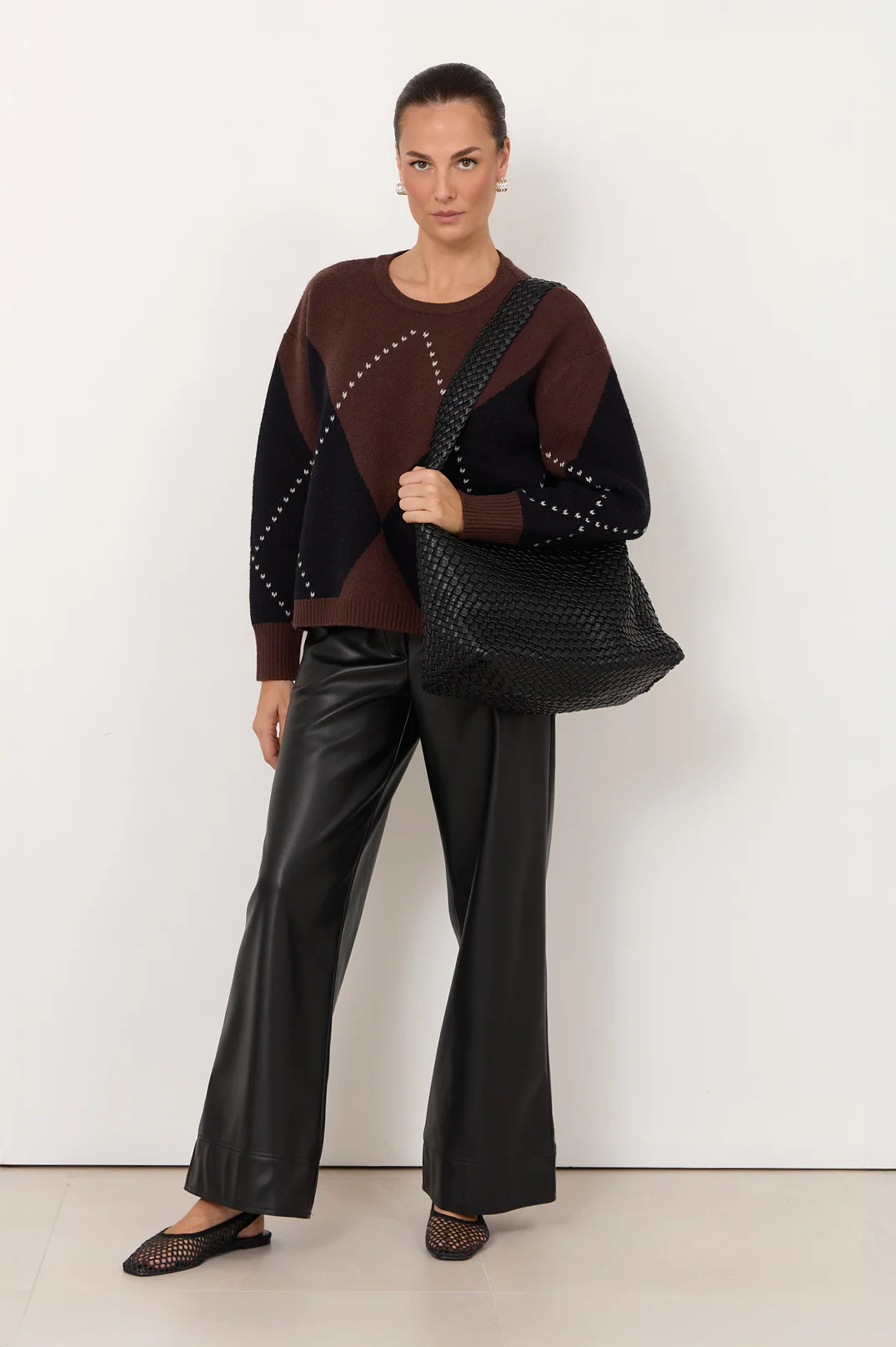 Samsara Argyle Knit Jumper (Print) - Image 2