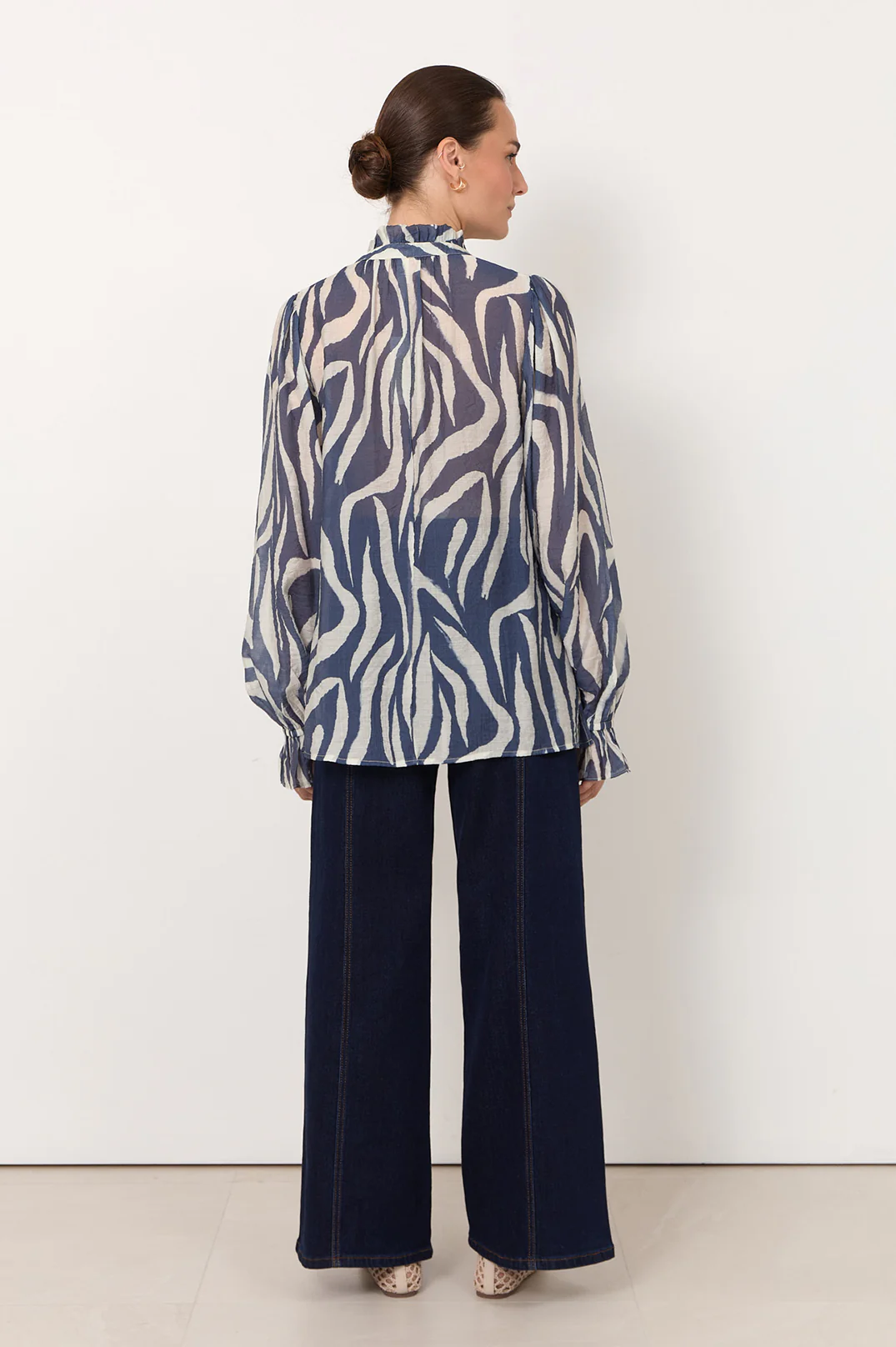 Sandra Long Sleeve Top (Zebra) - Image 4