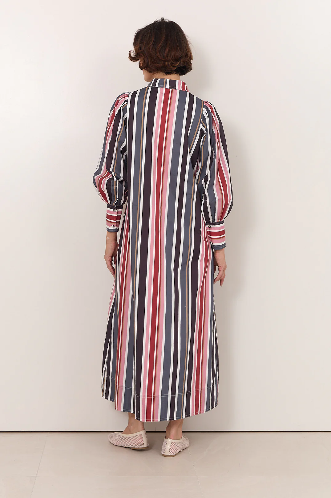 Sarafina Stripe Maxi Shirt Dress (Stripe) - Image 4