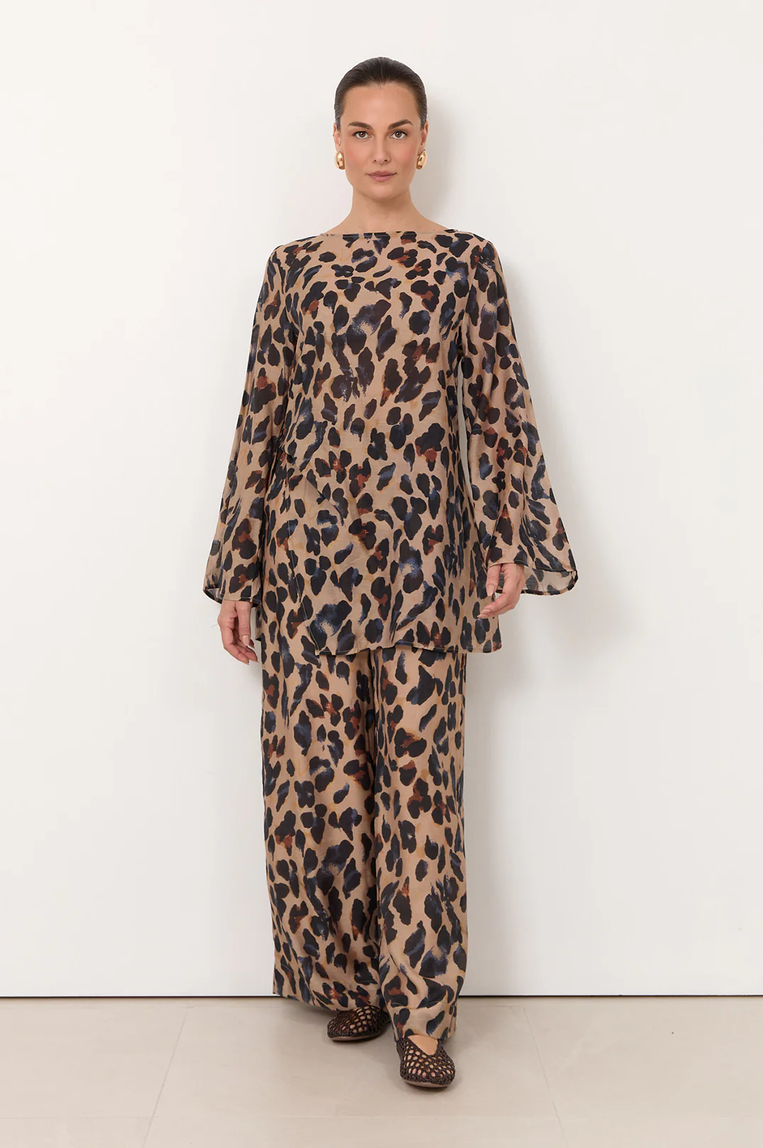 Savanna Serengeti Print Twist Front Top (Print) - Image 3