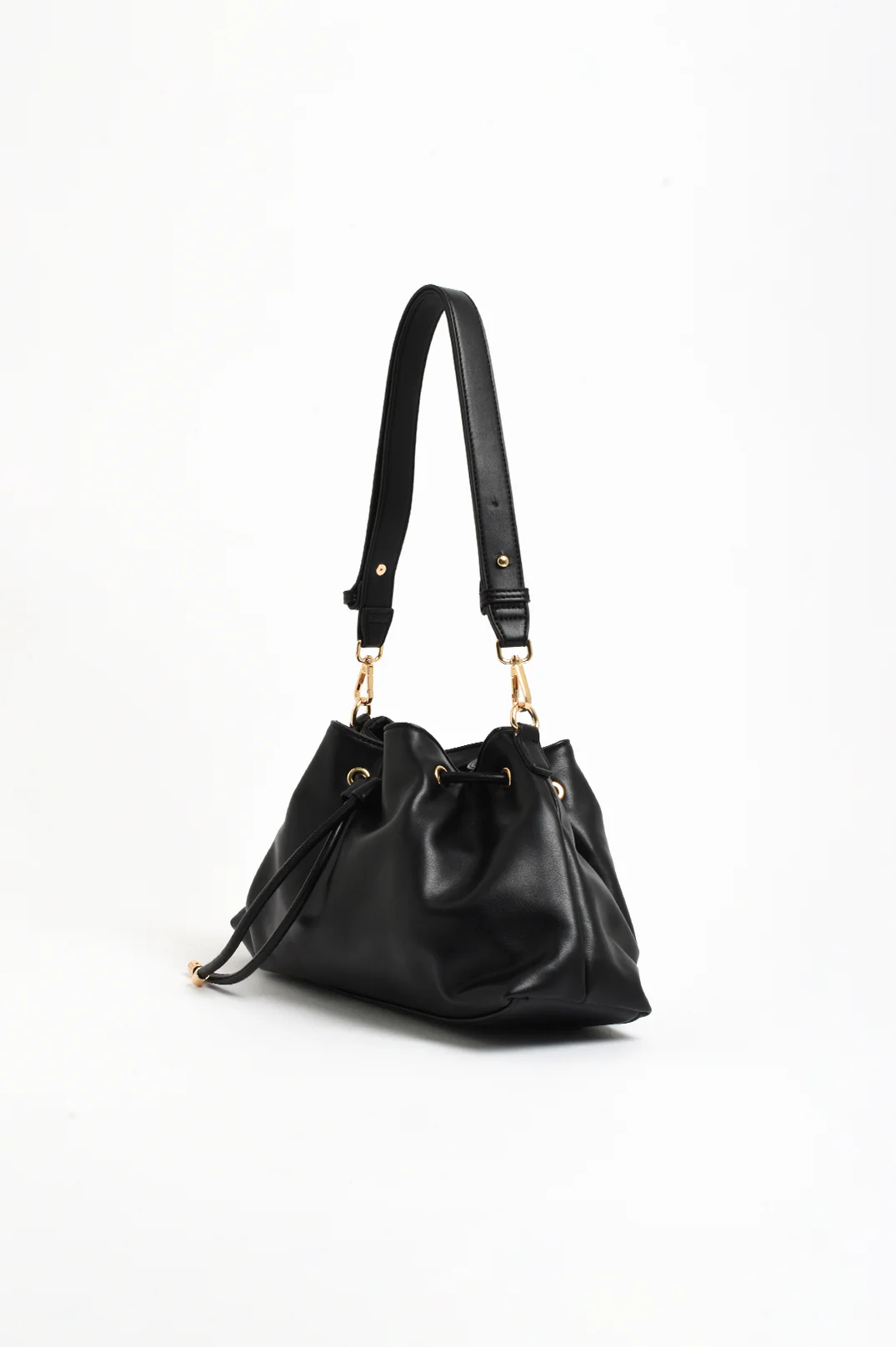 Scout Gathered Handbag (Black) - Image 3