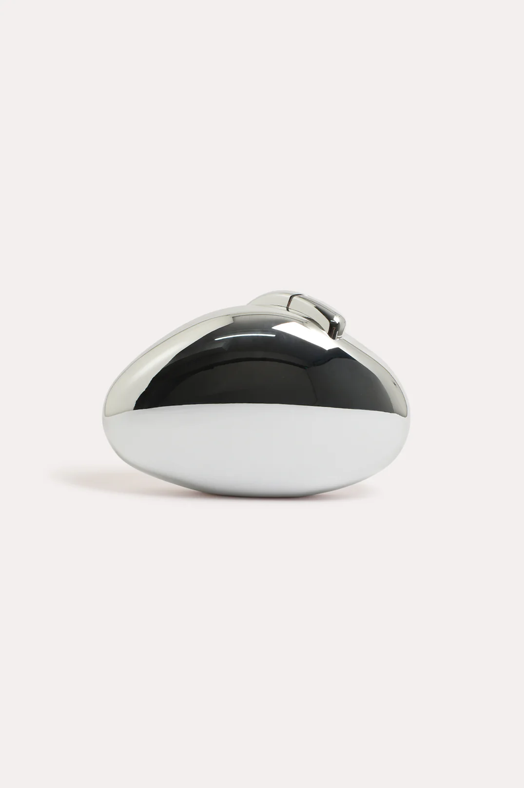 Sculptured Metal Look Event Clutch (Silver) - Image 3