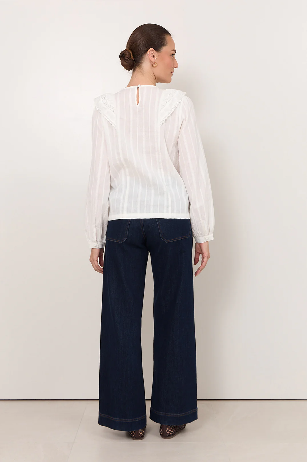 Shannon Ruffle Top (White) - Image 5