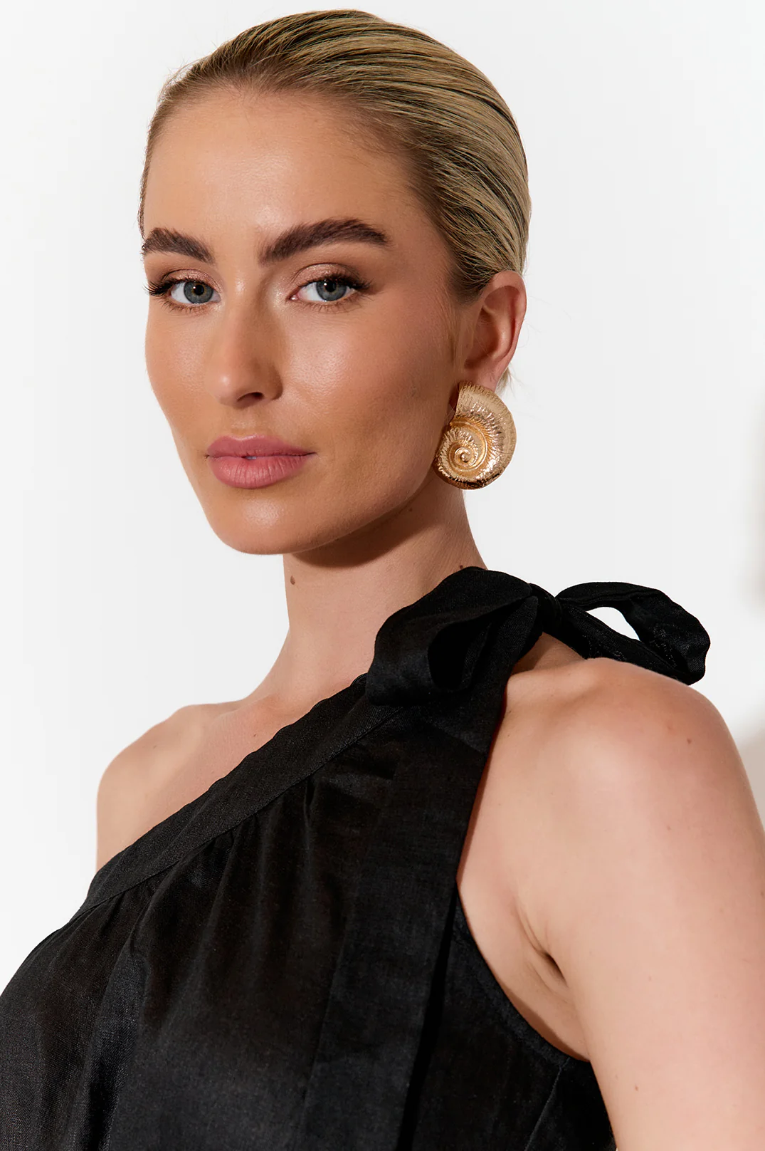 Spiral Shell Event Earrings (Gold) - Image 3