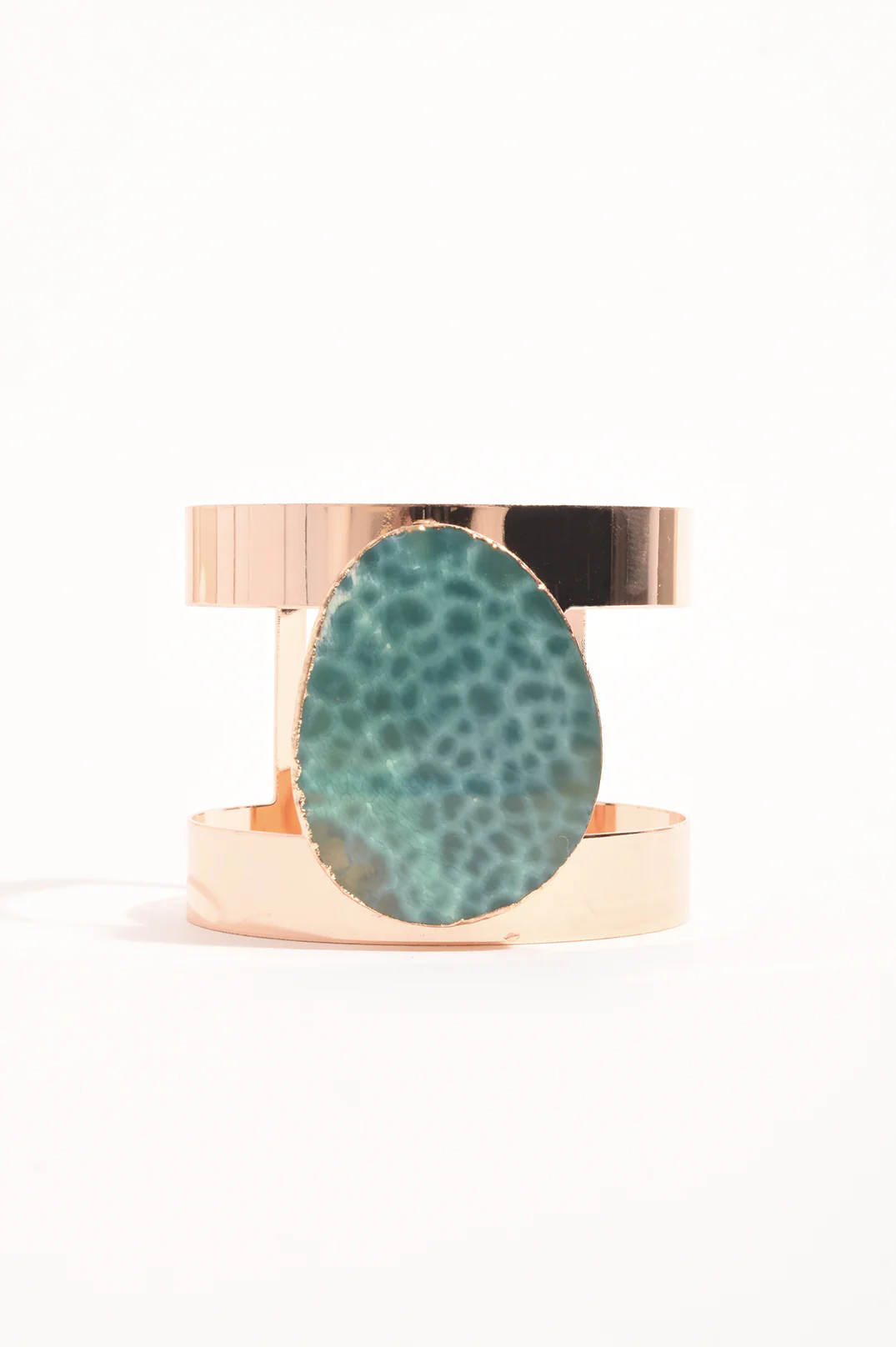 Statement Agate Cuff (Green)
